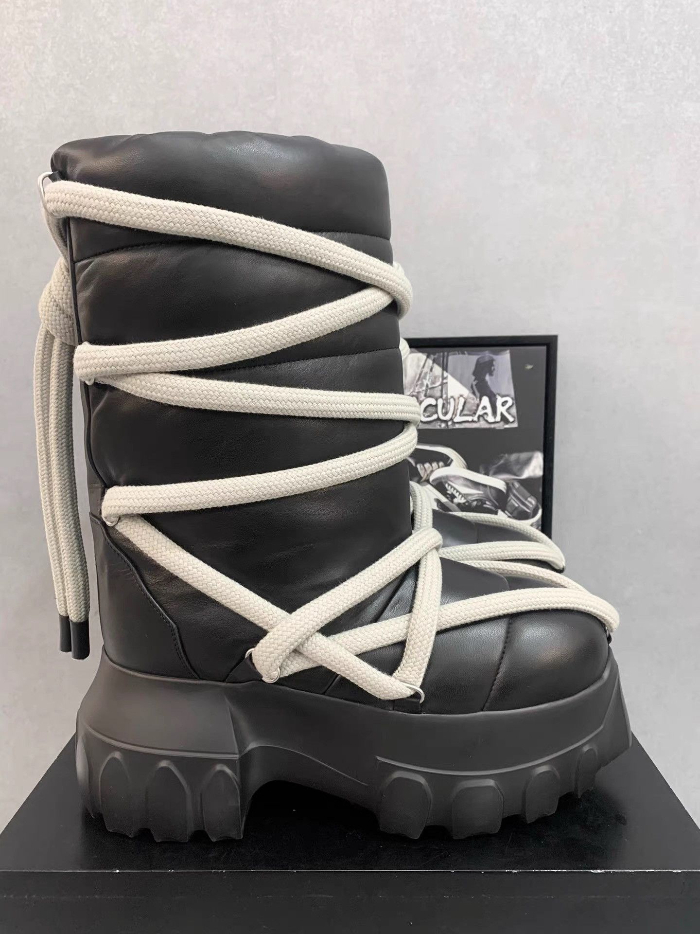 Rick Owens Rick Owens 24FW Lambskin Puffy Octopus Sole Boots K34 Size US 9 / EU 42 - 4 Thumbnail