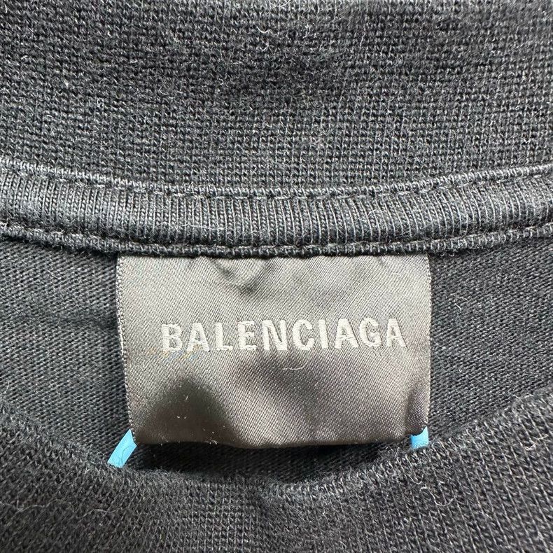 Balenciaga Balenciaga Black Double B Graffiti Short Sleeve T-Shirt Size US M / EU 48-50 / 2 - 3 Thumbnail