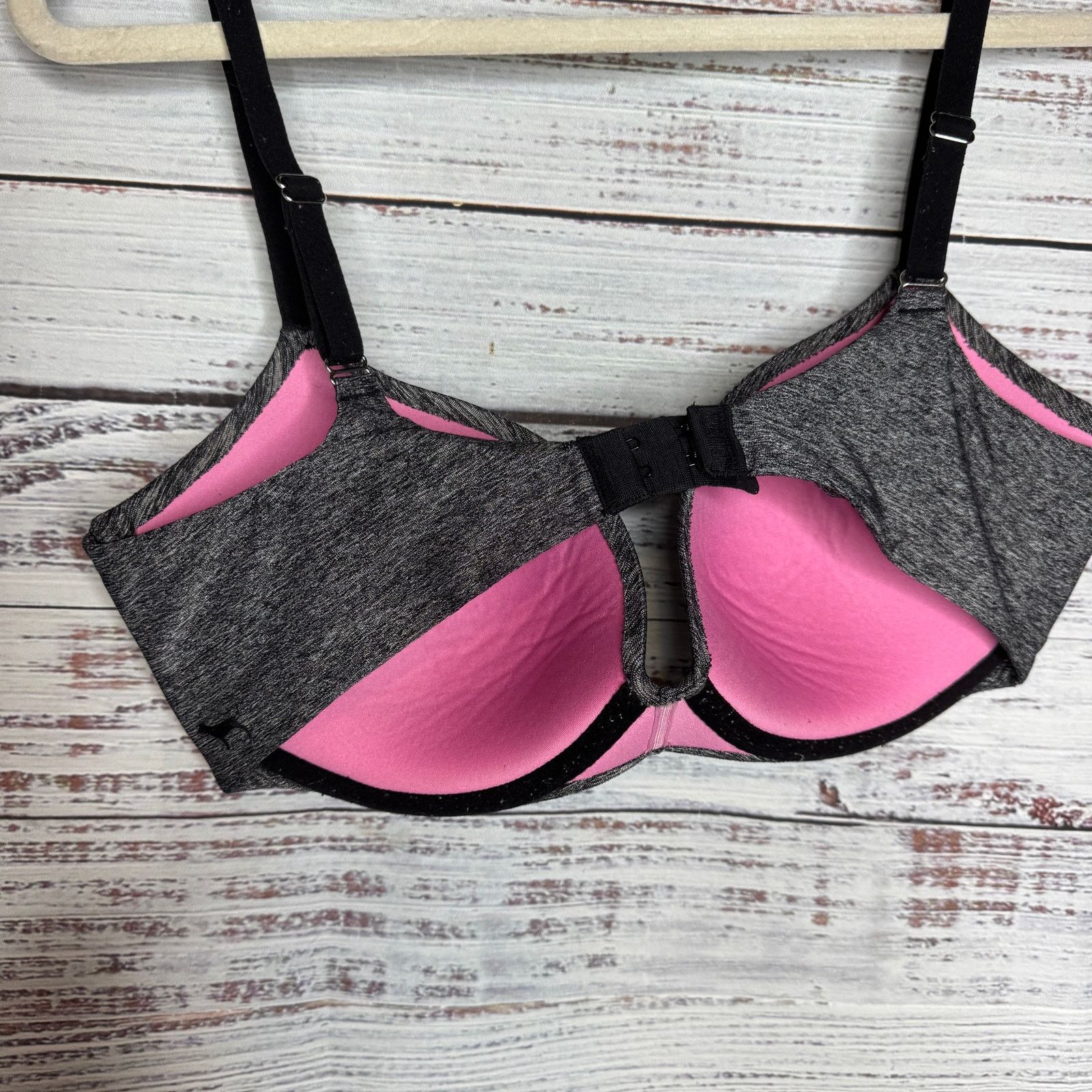 Victoria's Secret Victoria's Secret VS Pink Light Lift Black Space Dye Bra 34D Size ONE SIZE - 2 Thumbnail