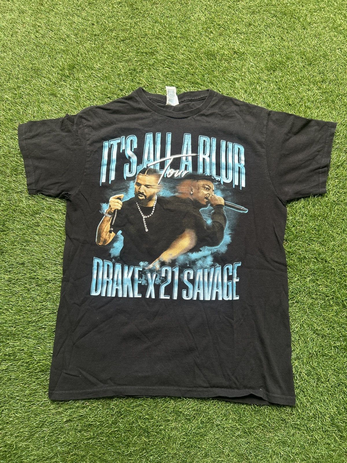 Rap Tees Drake x 21 Savage It’s All A Blur Tour T-Shirt Size US M / EU 48-50 / 2 - 1 Thumbnail