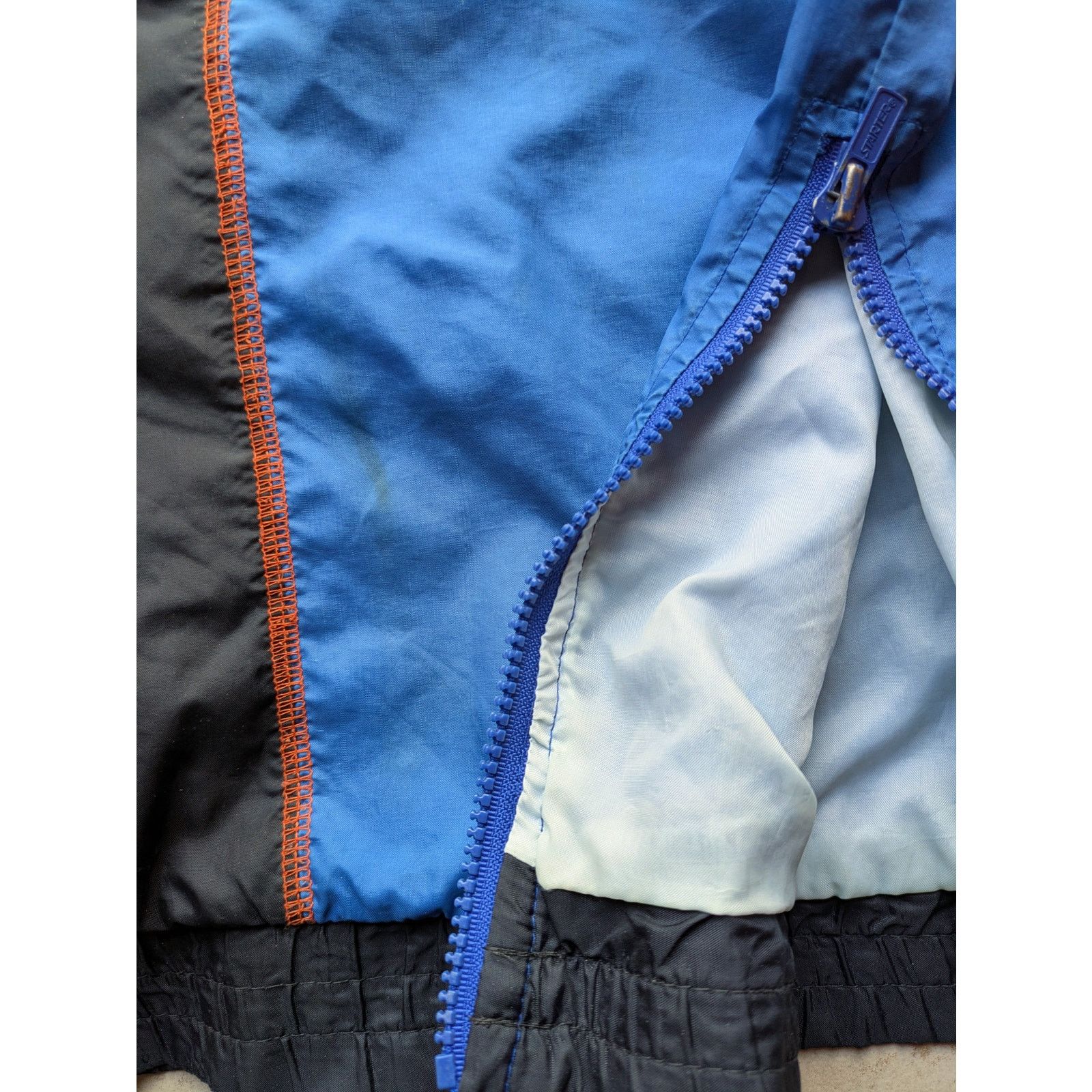 NBA NY Knicks 90s hoodie GRAFFITI 1/2 windbreaker XL multi vtg Size US XL / EU 56 / 4 - 8 Thumbnail