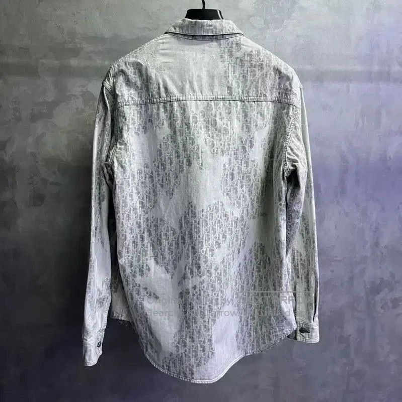 Dior Dior Gray Cotton Button-Up Shirt for Men . Size US M / EU 48-50 / 2 - 5 Thumbnail