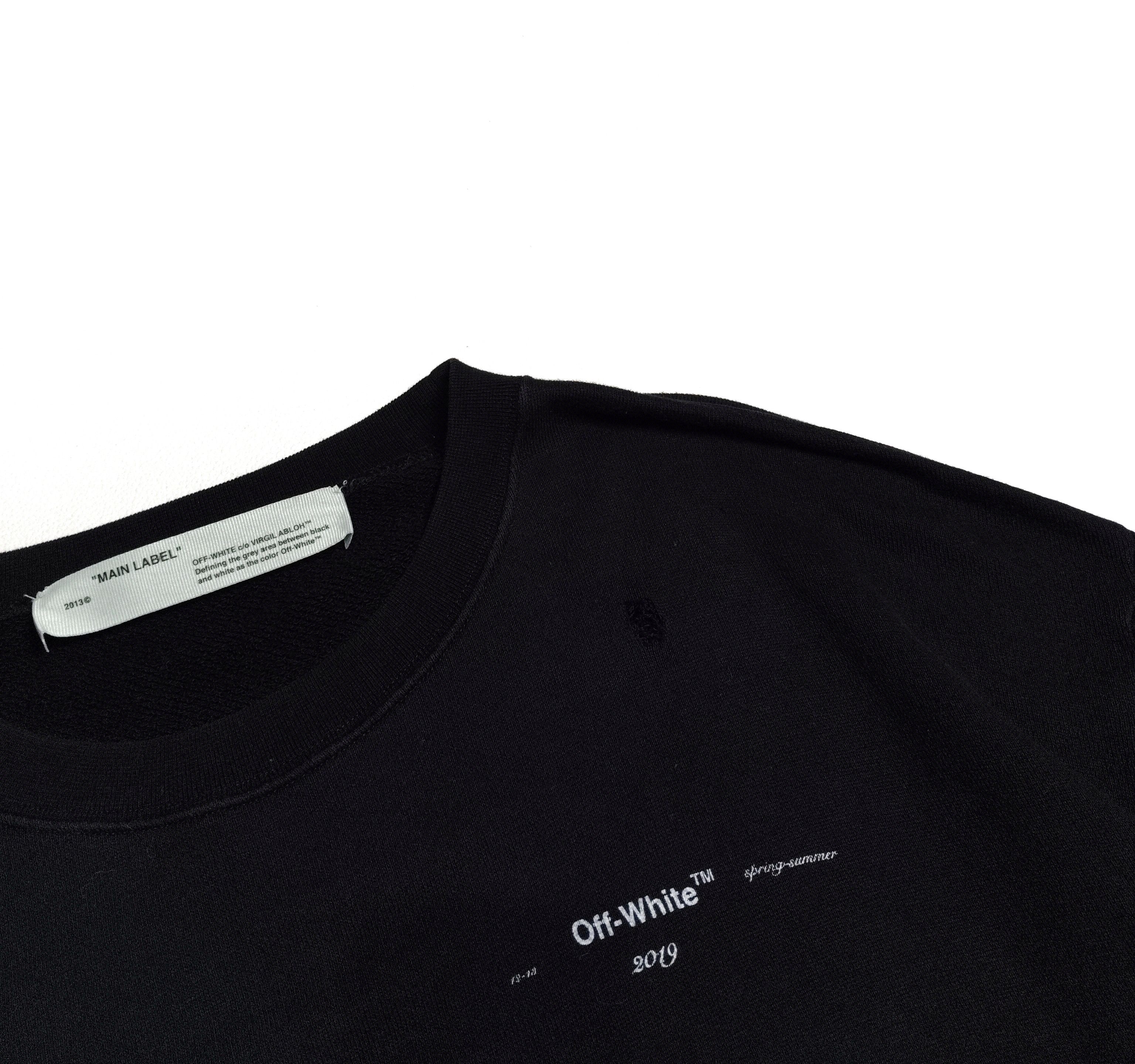 Off-White Off White Loose Flowers Printing Black Sweatshirt Size M / US 6-8 / IT 42-44 - 12 Thumbnail