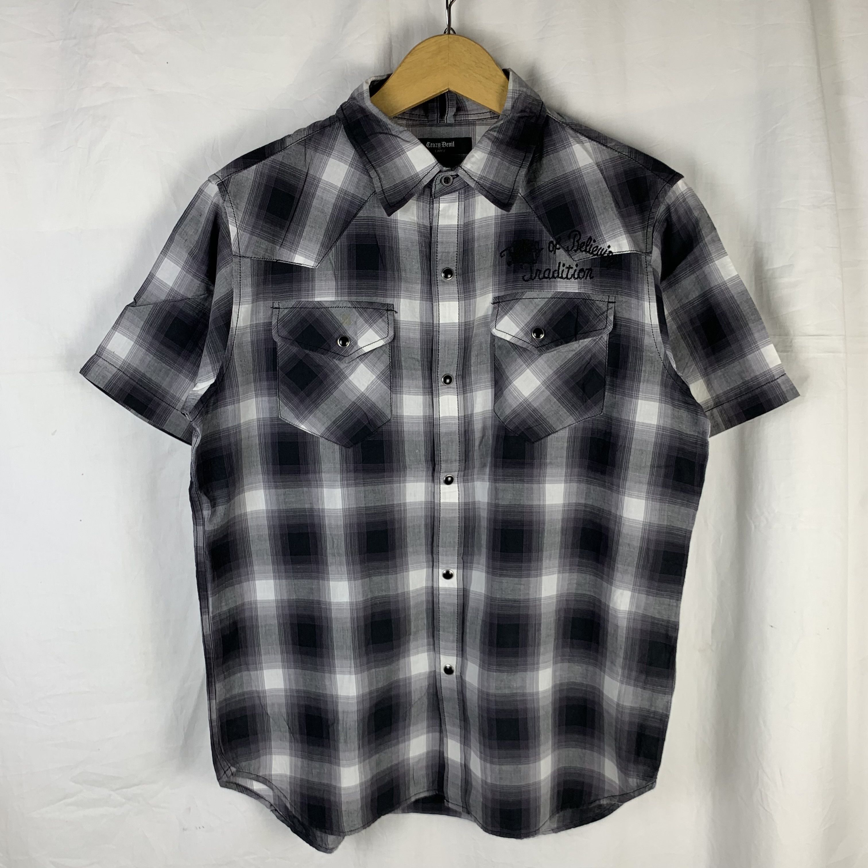 Japanese Brand Crazy Devil Veterano Western Button Up Shirt Western Size US L / EU 52-54 / 3 - 3 Thumbnail