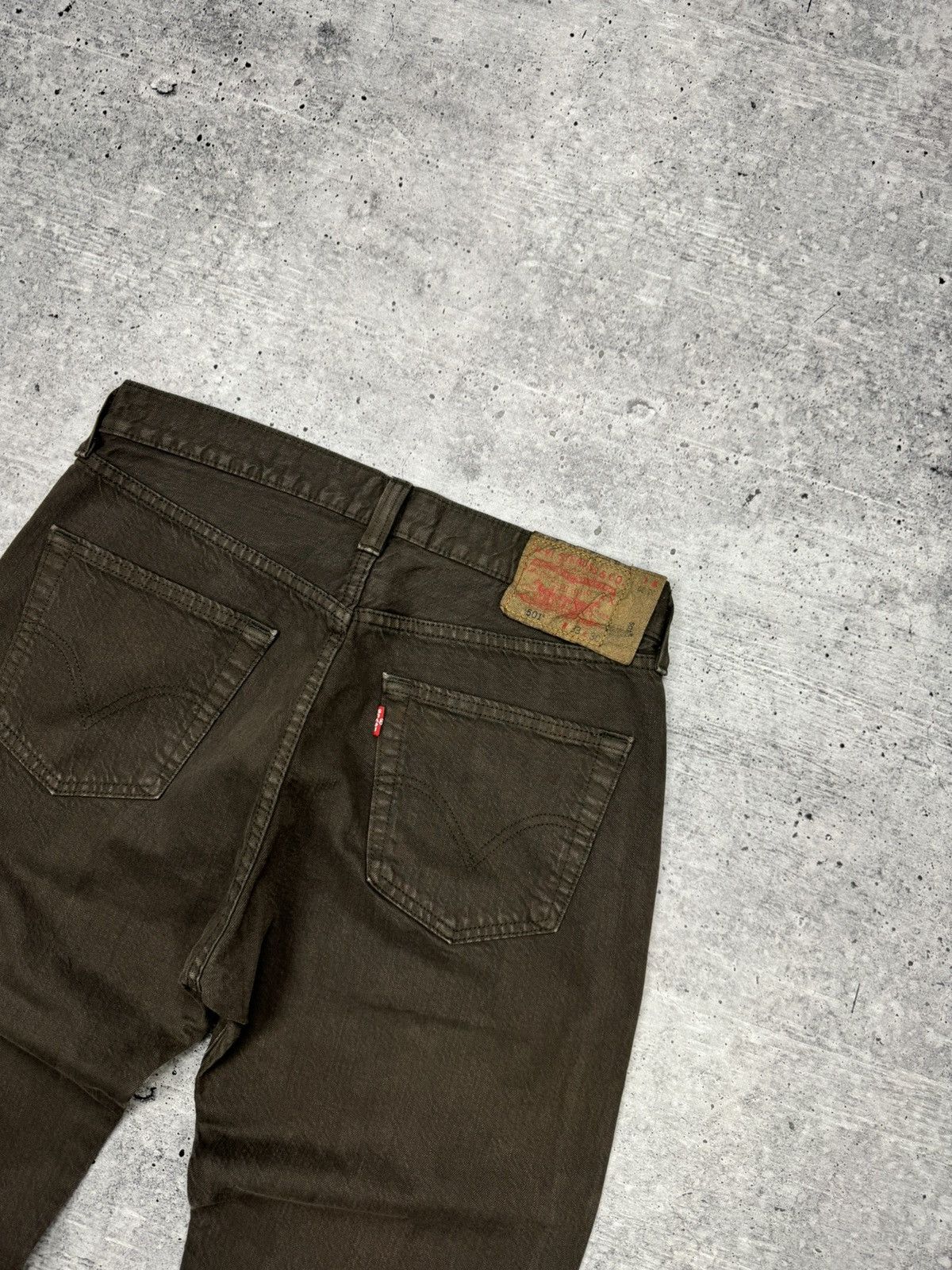 Levi's × Levi's Vintage Clothing × Vintage Vintage Levi’s 501 Rare Brown Denim Jeans Trousers Pants Size US 33 - 15 Thumbnail