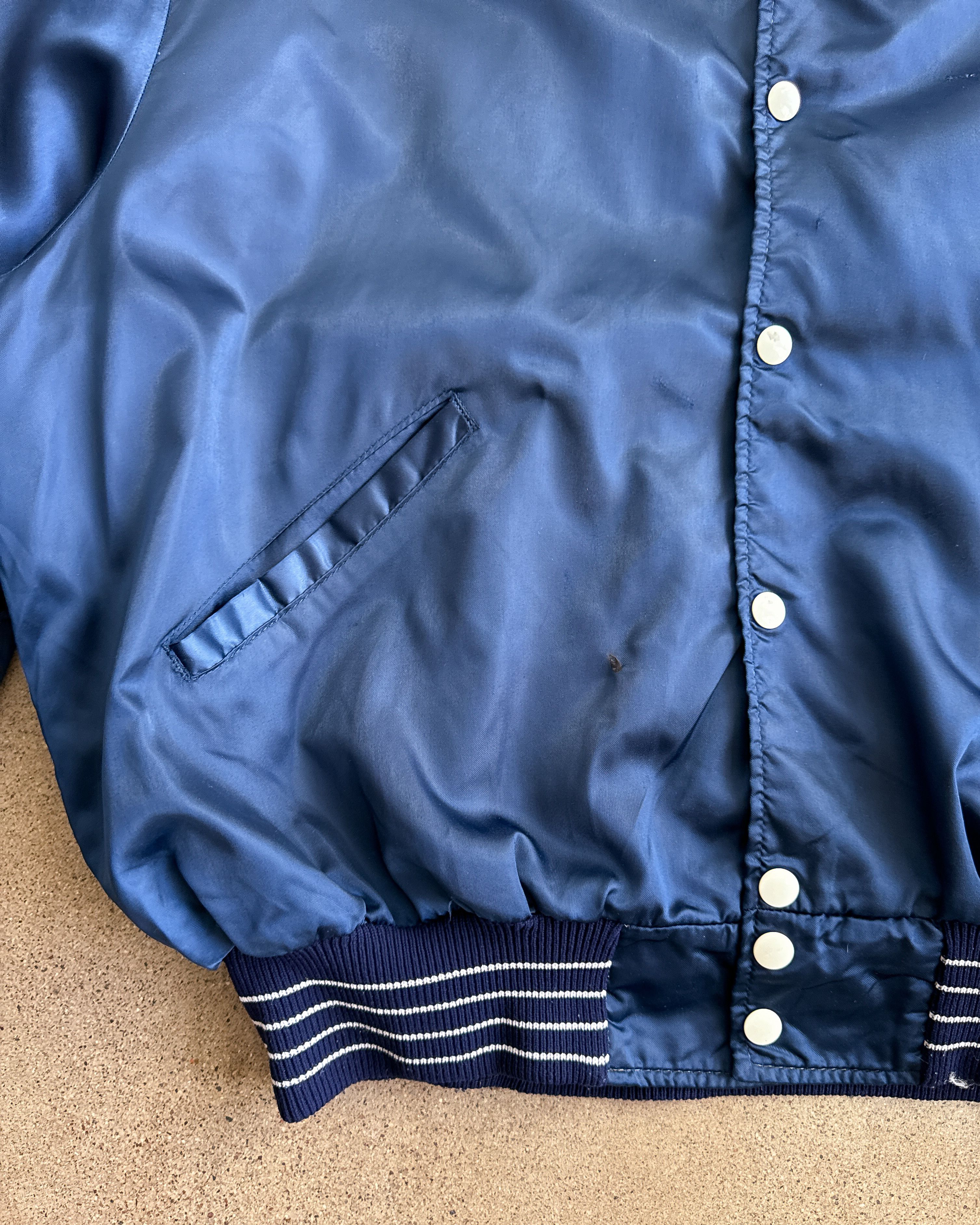 Vintage Vintage 80s Delong Nylon Satin Jacket Blue 2XL Photographer Size US XXL / EU 58 / 5 - 4 Thumbnail