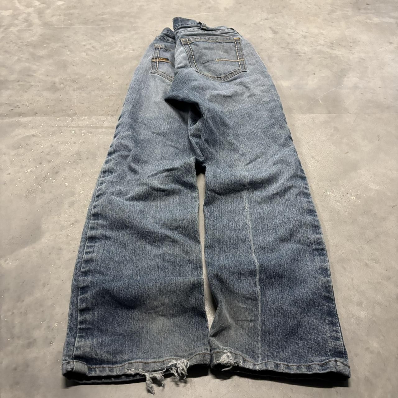 Japanese Brand × Vintage Crazy Vintage Y2K/2000s Grunge Medium Wash Skater Denim Jeans! Size US 34 / EU 50 - 4 Thumbnail