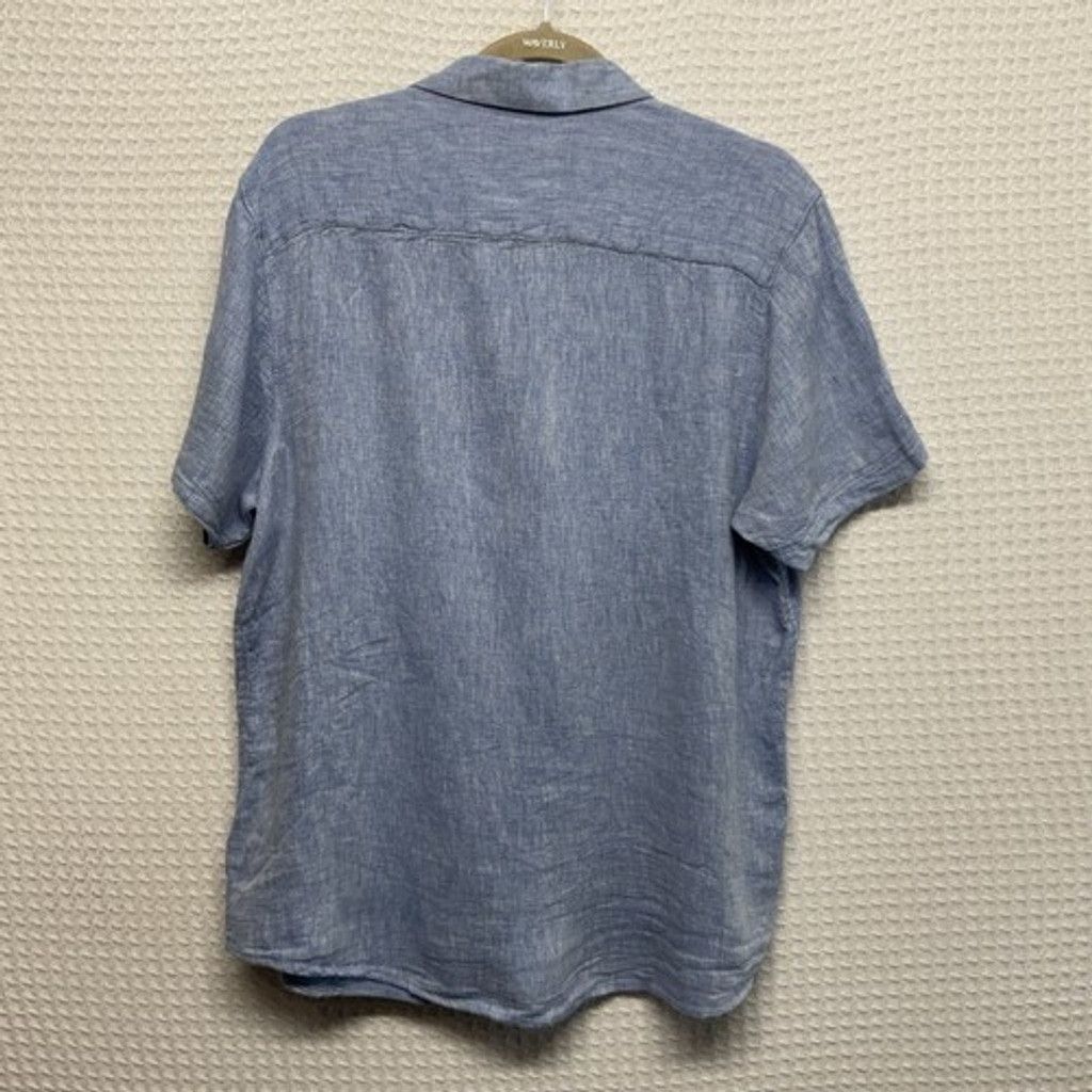 Other Bruno Positano Linen Short Sleeve Button Up Shirt Men Large Size US L / EU 52-54 / 3 - 8 Thumbnail