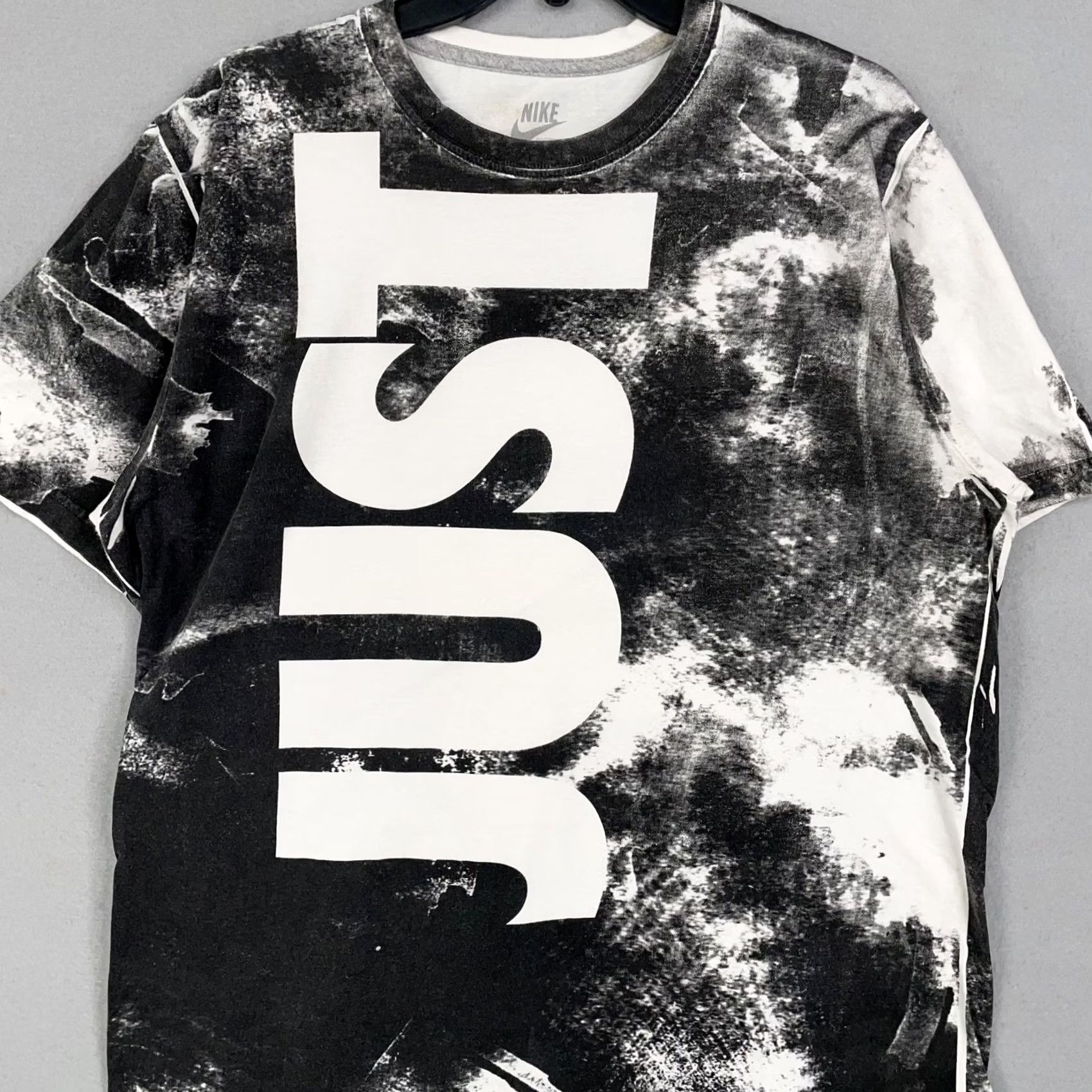 Nike Nike Shirt Mens Large Black White Just Do It Allover Graphic Sportswear Tee Size US L / EU 52-54 / 3 - 2 Thumbnail