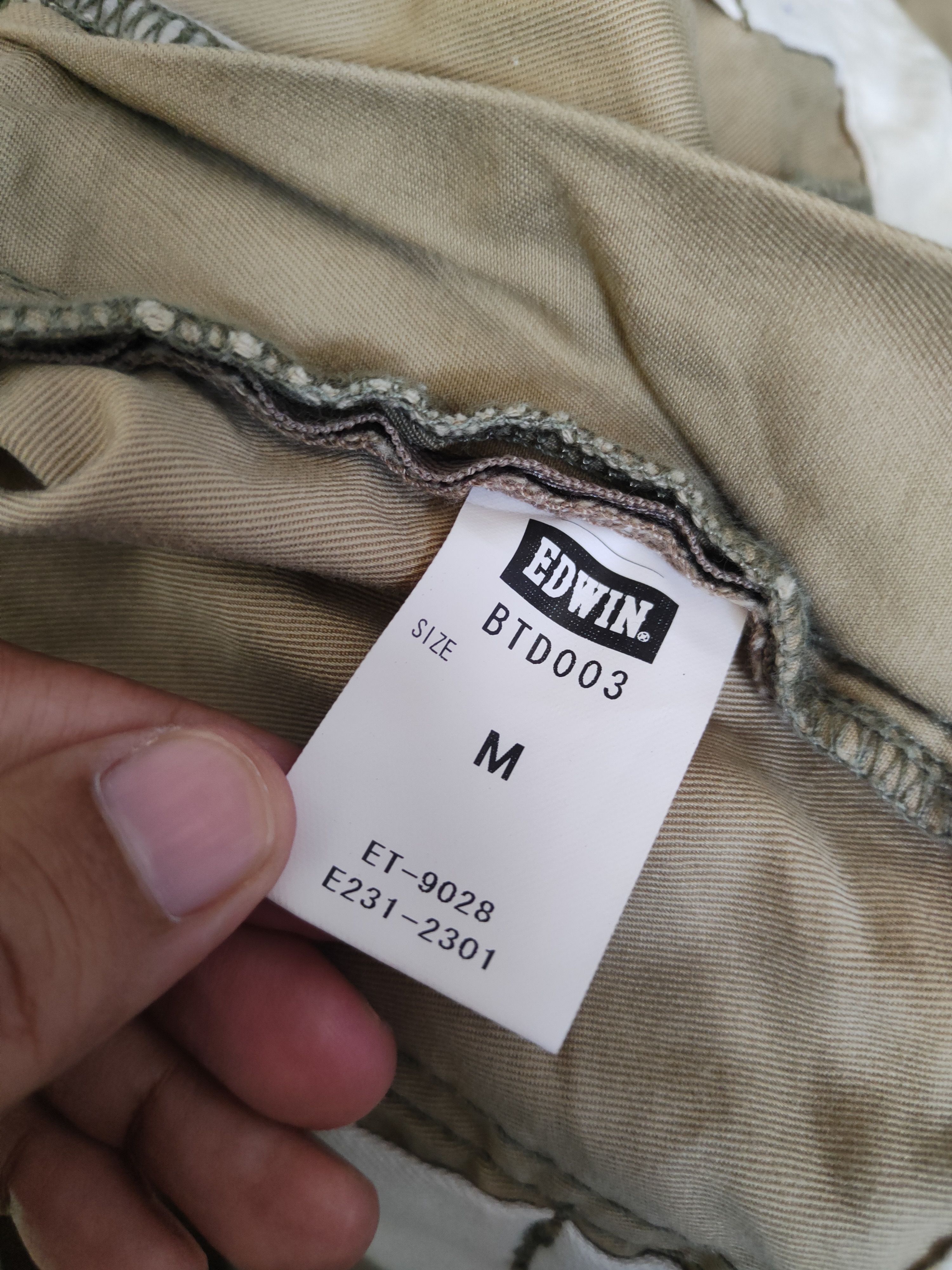 Japanese Brand DL Edwin-Blue Trip Beige Multipocket Cargo Pants #sp46-264T Size US 32 / EU 48 - 13 Thumbnail