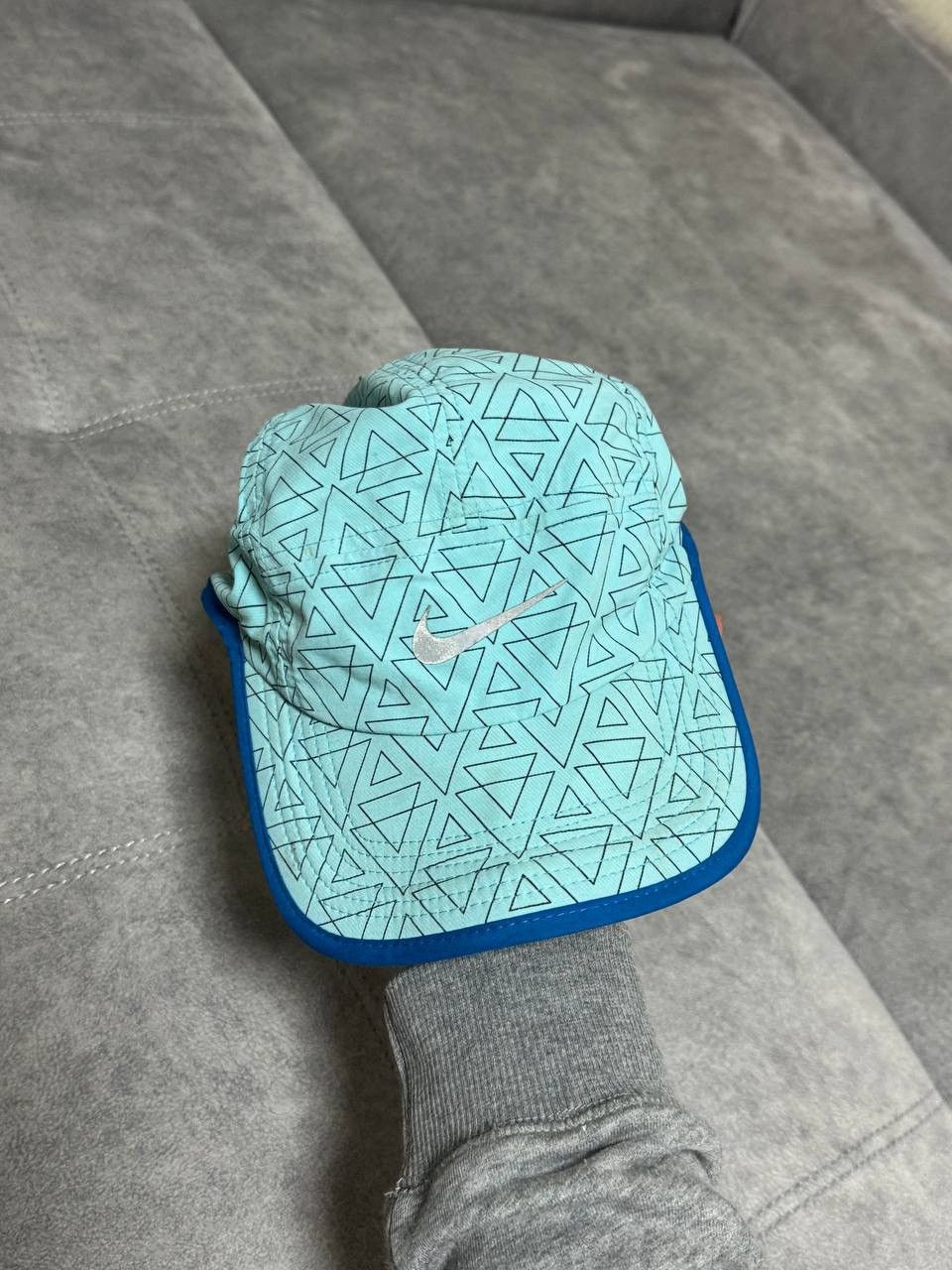 Nike Vintage Nike Reflective Swoosh Drill cap hat blue Size ONE SIZE - 5 Thumbnail