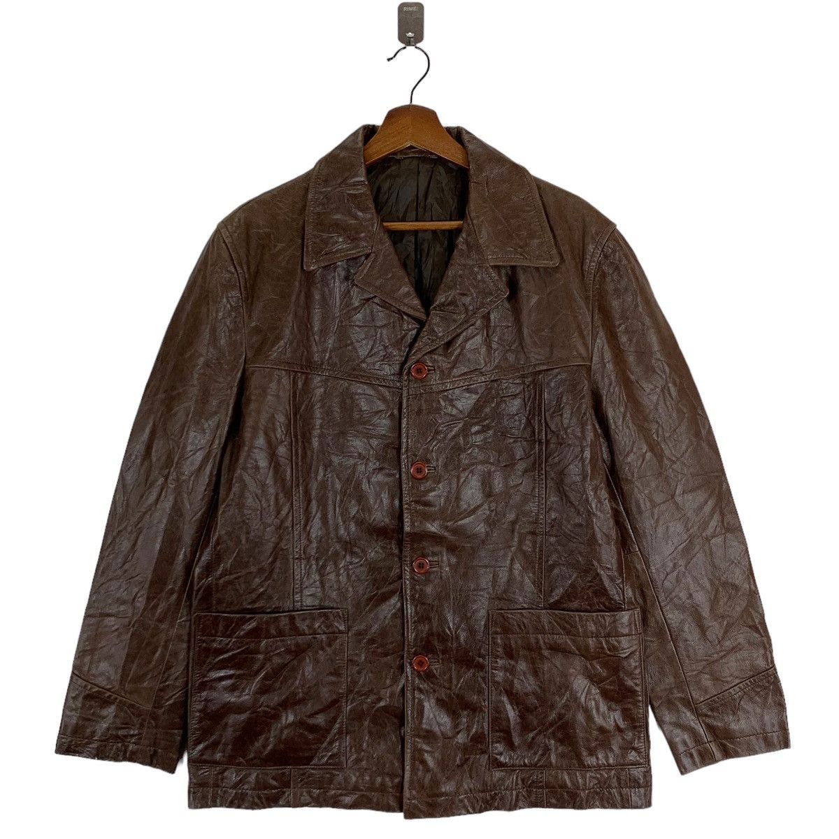 Genuine Leather Vintage Smiths American Product Leather Button Jacket Size US L / EU 52-54 / 3 - 1 Thumbnail