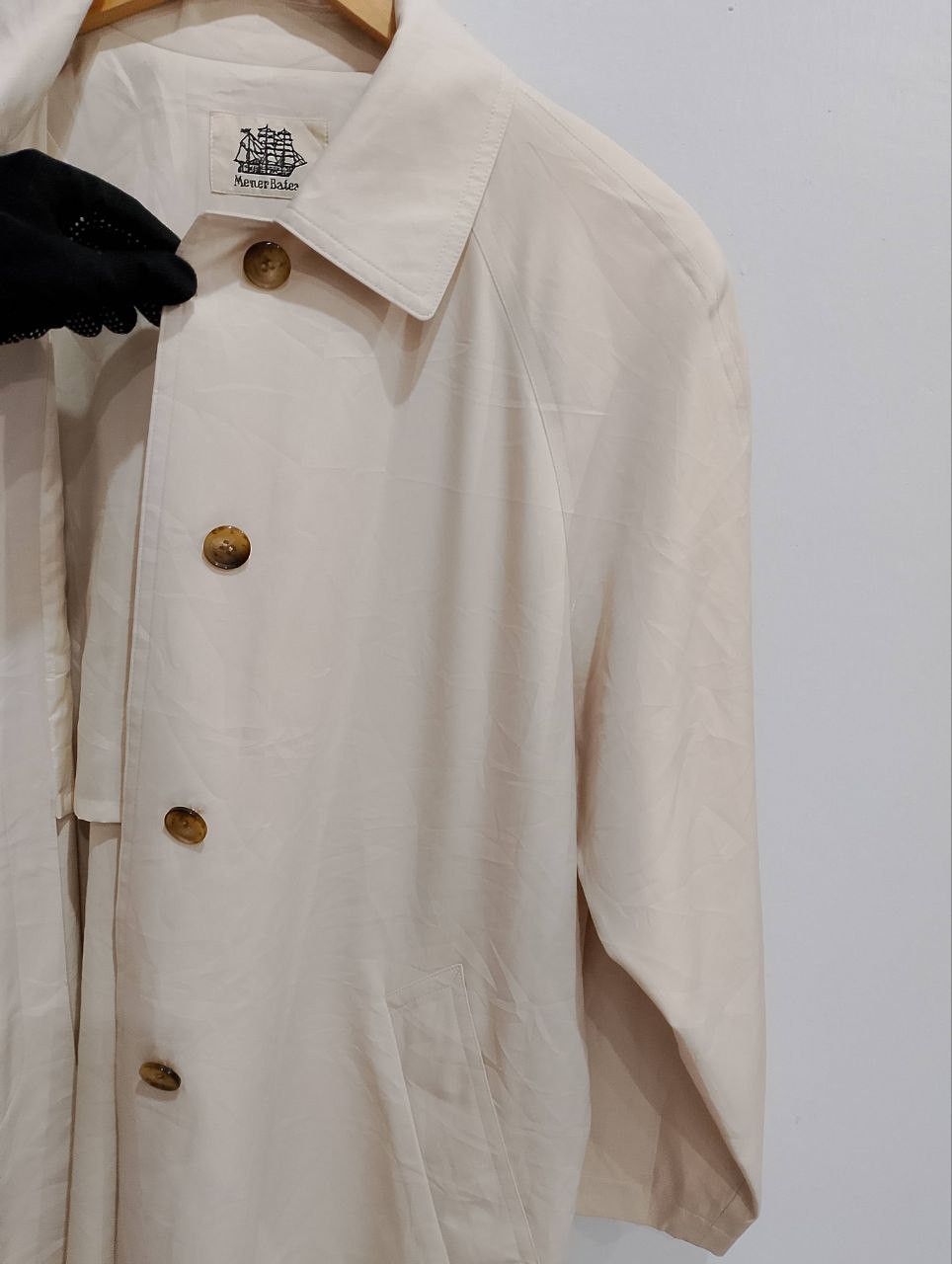Le Grande Bleu (L.G.B.) MENER BATEAU Made in Japan🇯🇵 Beige Ester Long Coat Jacket Size L / US 10 / IT 46 - 5 Thumbnail