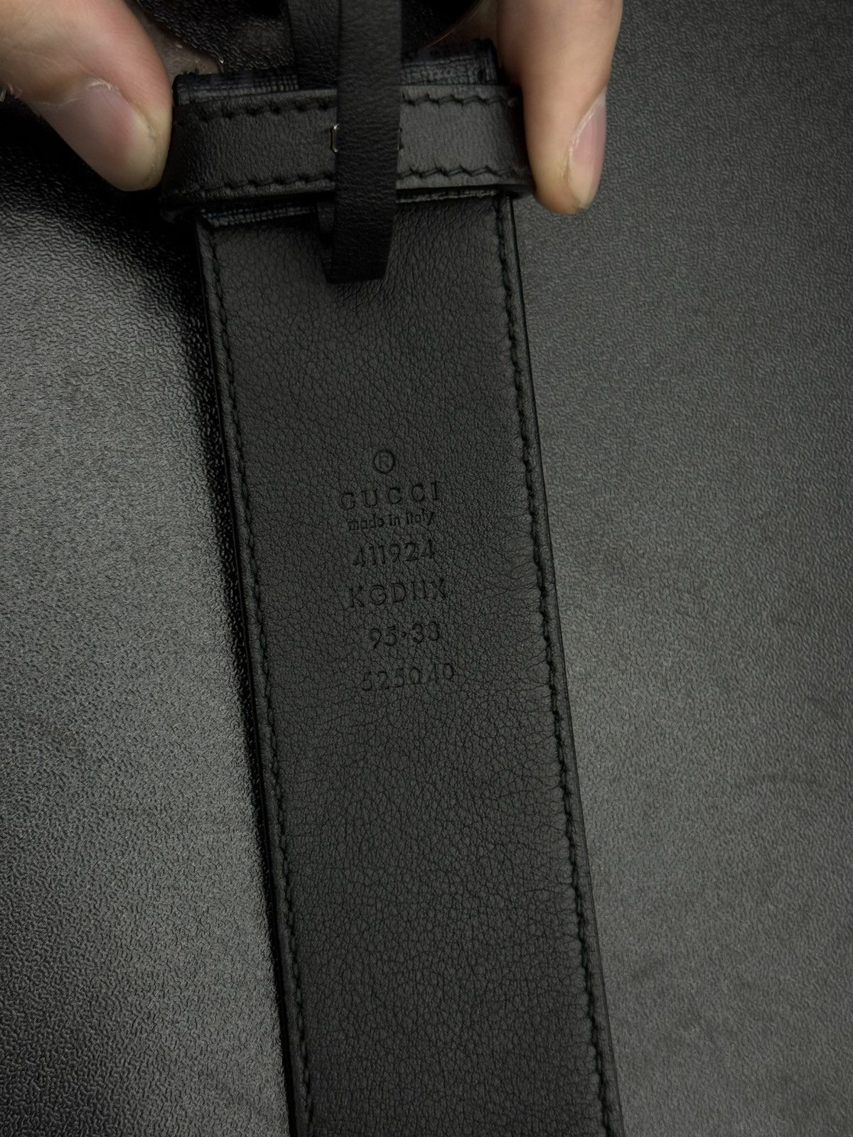 Gucci Gucci Black Monogram Belt Size 95/38 🧼 Size 38 - 13 Thumbnail