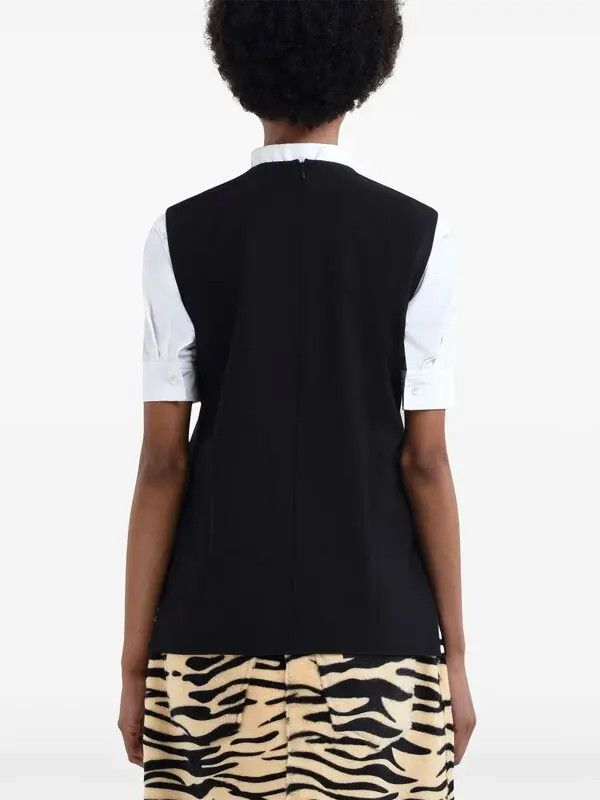 Marni o1w1db10426 Logo-Embroidered Vest in Black Size L / US 10 / IT 46 - 3 Thumbnail