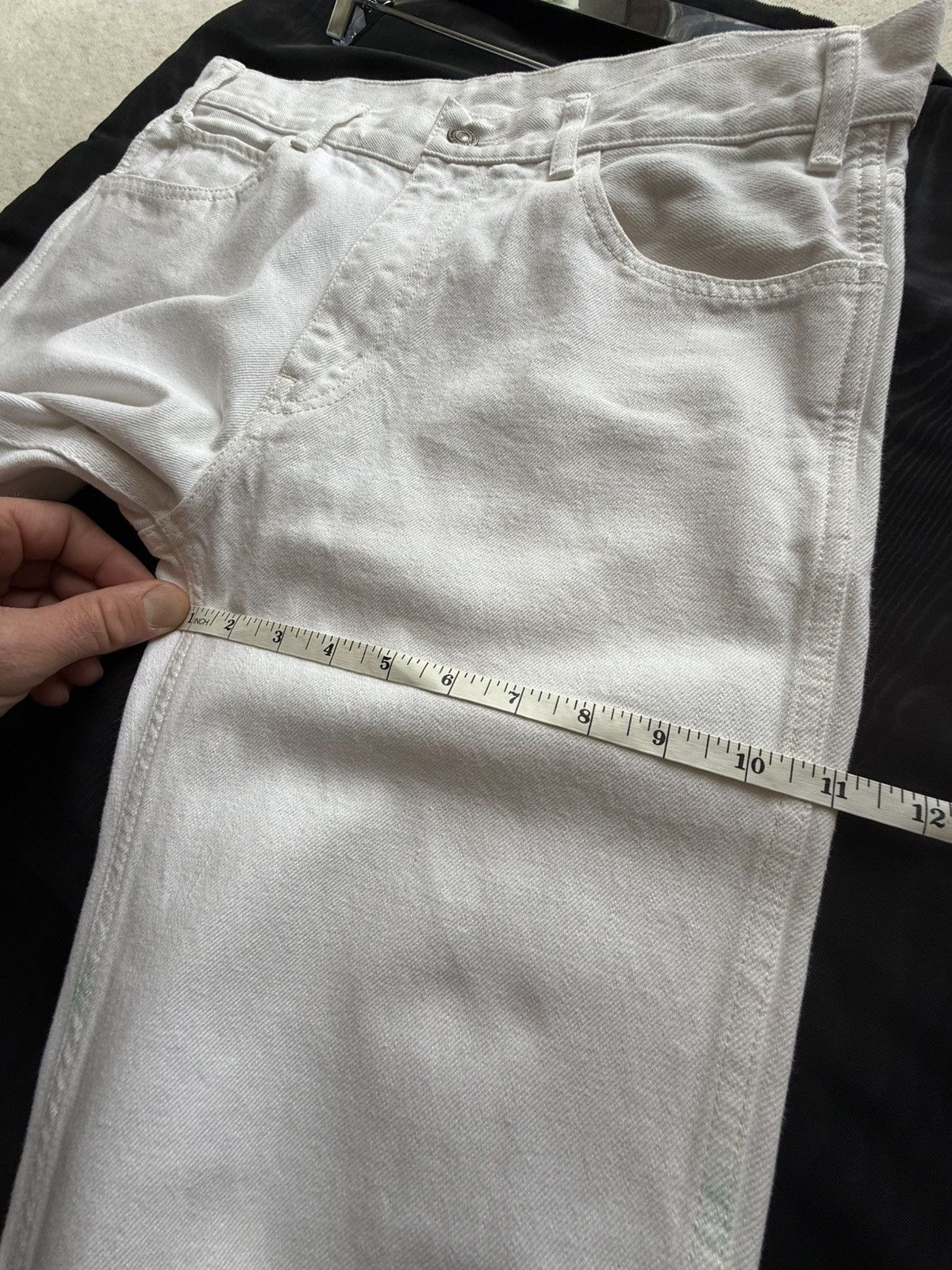 Celine Celine white jeans mid wasit slim leg 30 Hedi Slimane grail Size US 30 / EU 46 - 4 Thumbnail