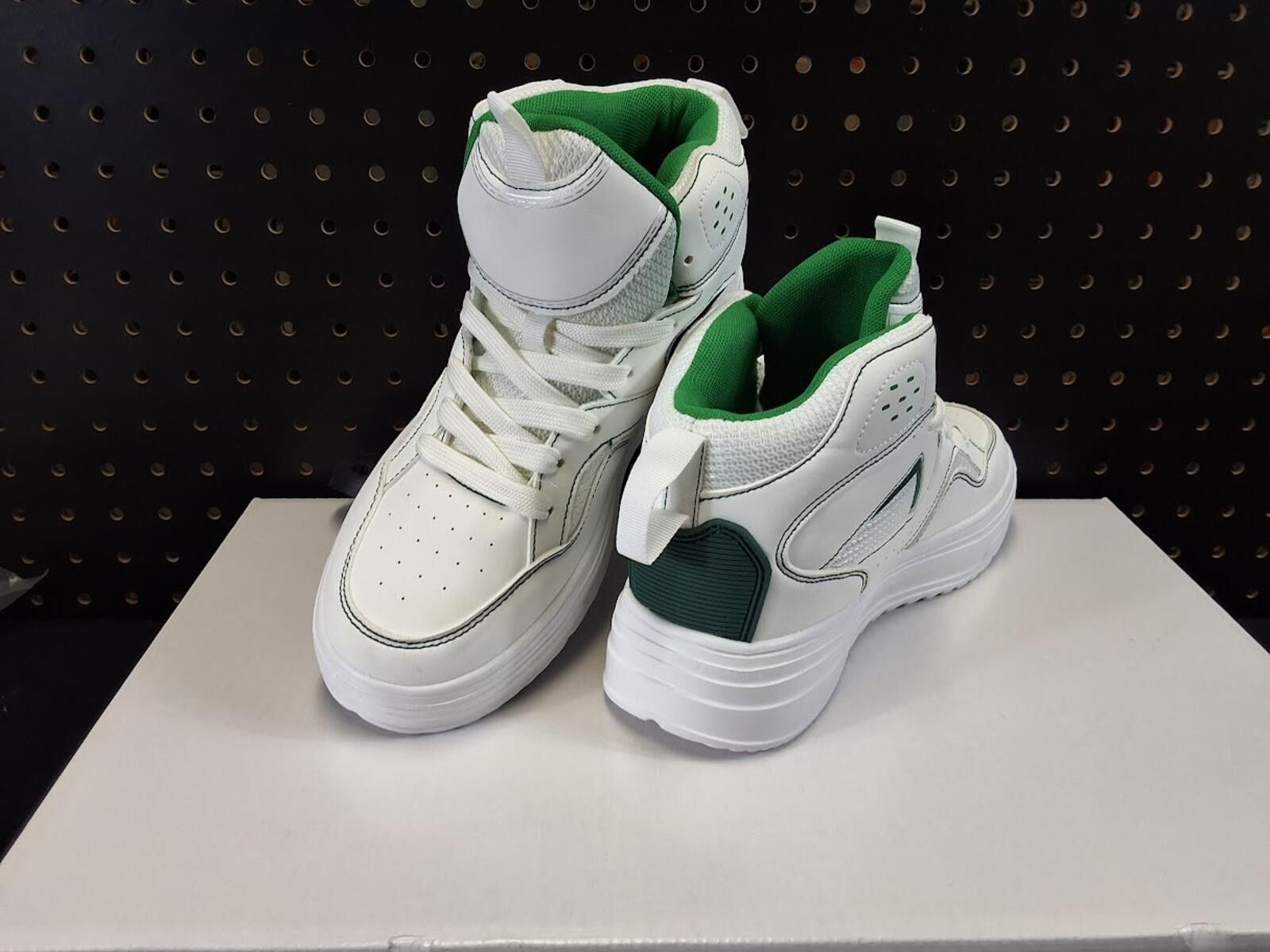 Genetic Manipulation Shinichiro Kuriya Stylish White & Green High-Top Sneakers - EU Size 40 Size ONE SIZE - 2 Thumbnail