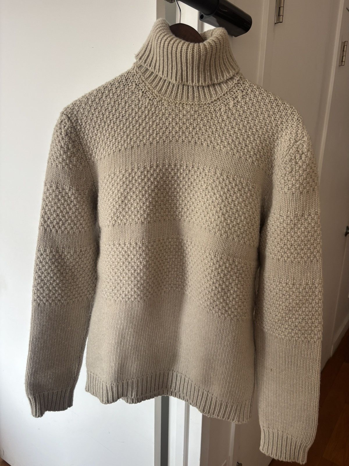Jil Sander Jil Sander Bone Turtleneck Size US M / EU 48-50 / 2 - 1 Thumbnail