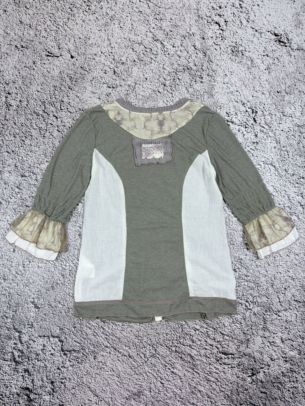 Elisa Cavaletti Elisa Cavaletti Fairycore Babydoll Boho Lace Ruffle Top L Size L / US 10 / IT 46 - 7 Thumbnail