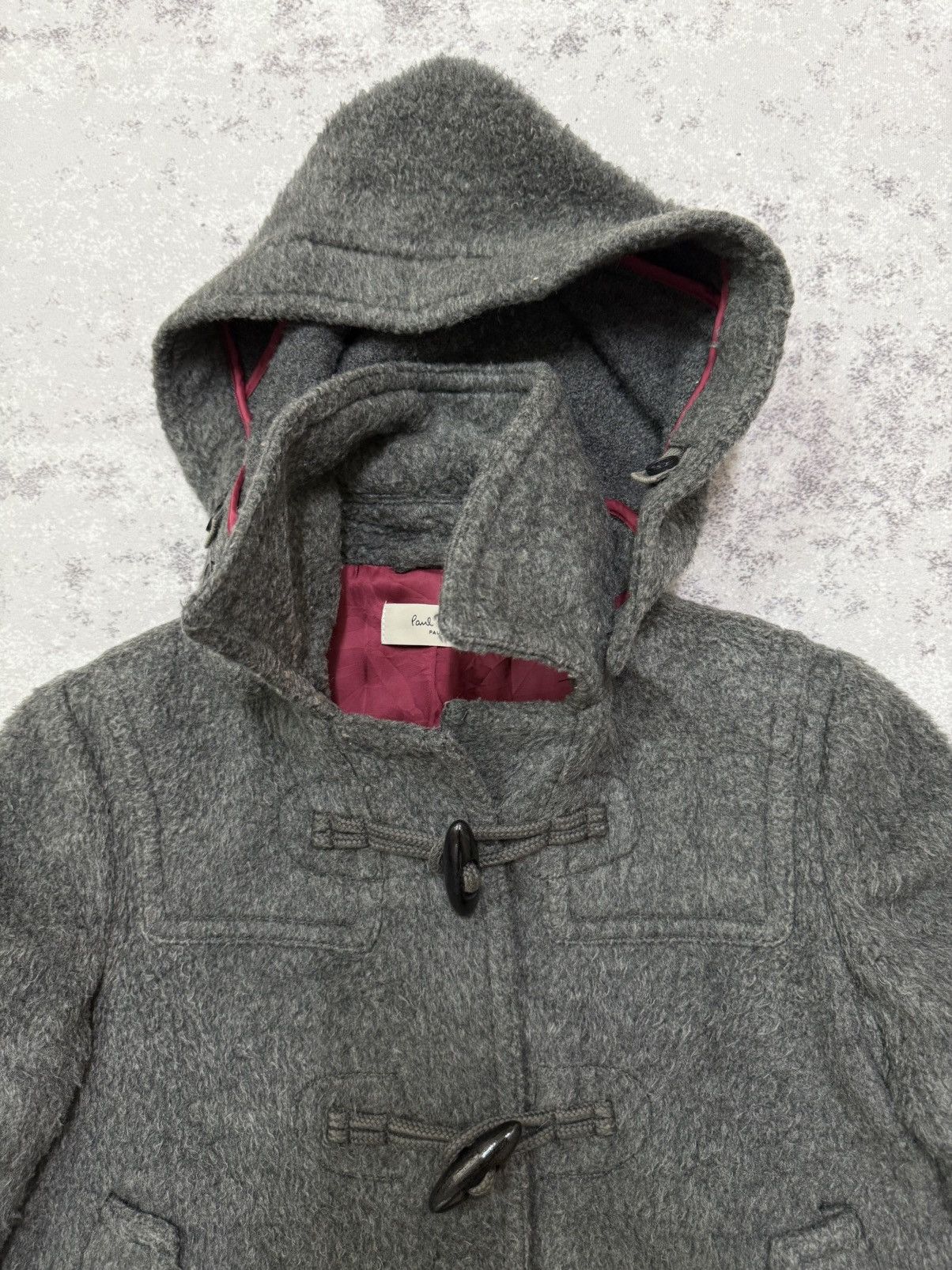 Paul Smith PAUL SMITCH MOHAIR WOOL DUFFLE COAT HOODIE Size S / US 4 / IT 40 - 6 Thumbnail