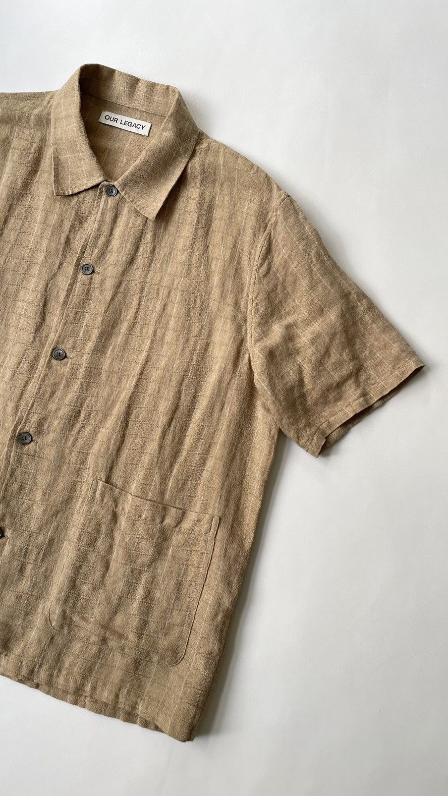 Our Legacy ‘Grid Check Linen’ Elder Shirt Size US S / EU 44-46 / 1 - 6 Thumbnail