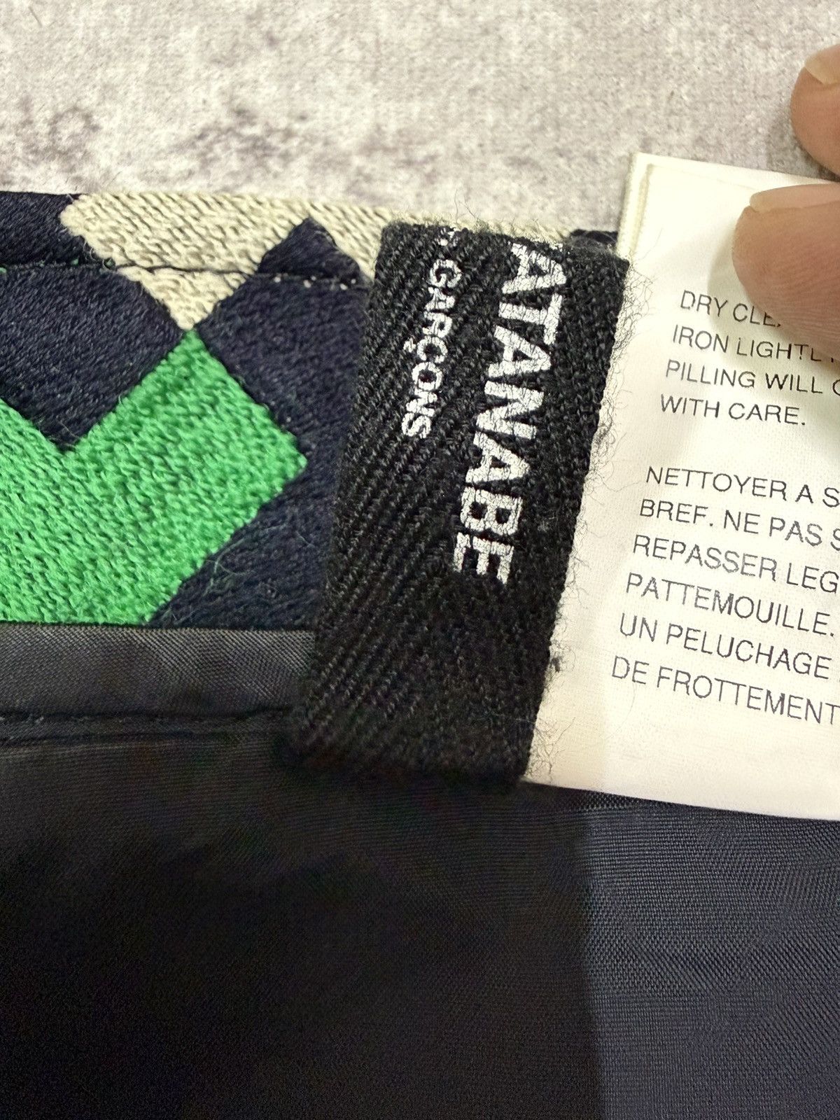 Comme des Garcons Junya Watanabe Comme Des Garcons Ad2005 Wool Panel Skirt Size 29" - 16 Thumbnail