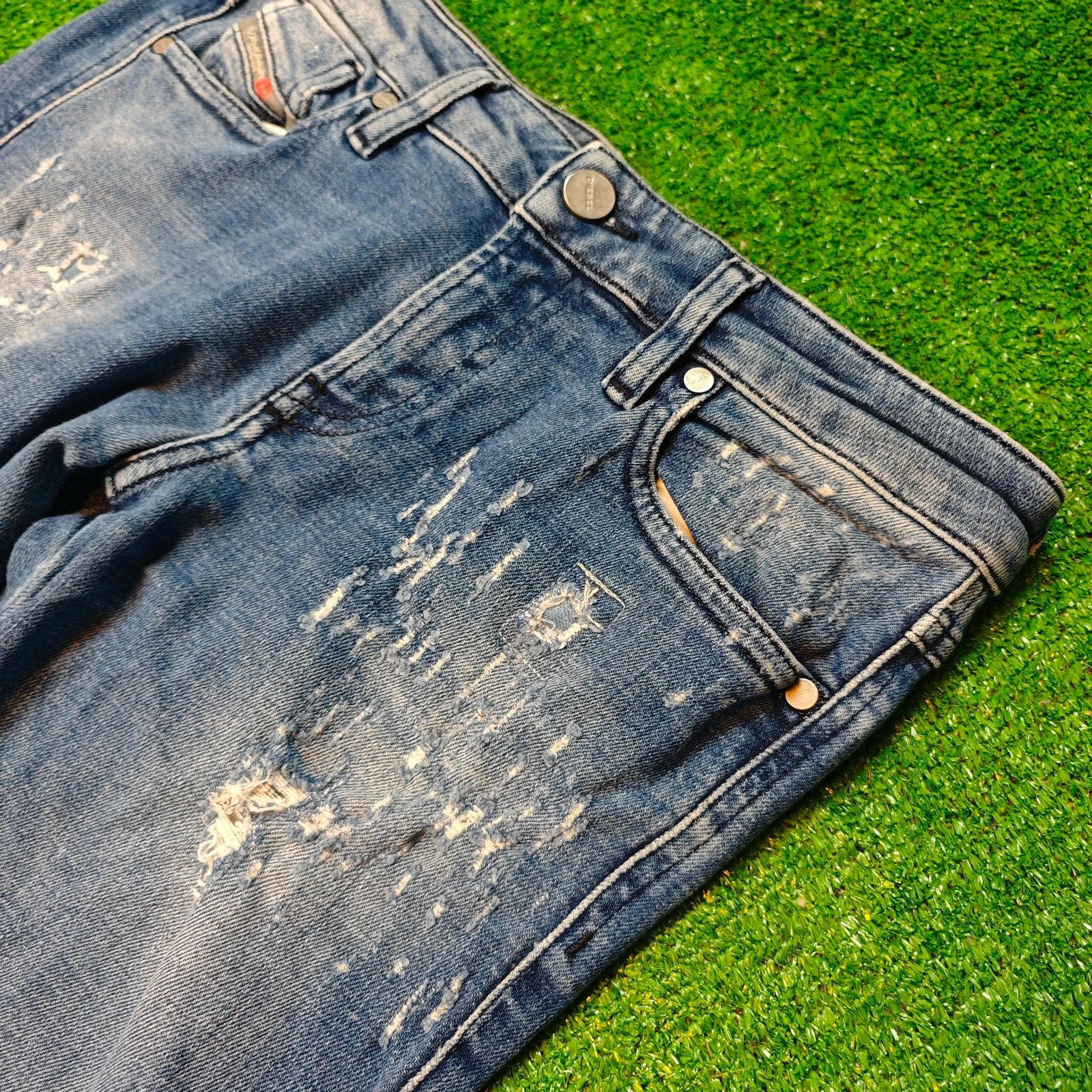 Diesel Diesel Gracey Jeans Womens 27 zip fly super slim skinny Size 27" / US 4 / IT 40 - 13 Thumbnail