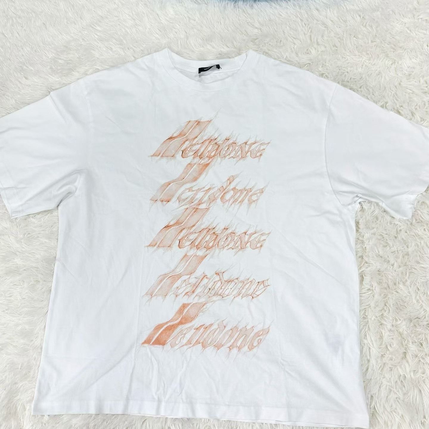 WE11DONE WE11DONE Flame Barrage Letter Print T-Shirt Size US M / EU 48-50 / 2 - 1 Thumbnail