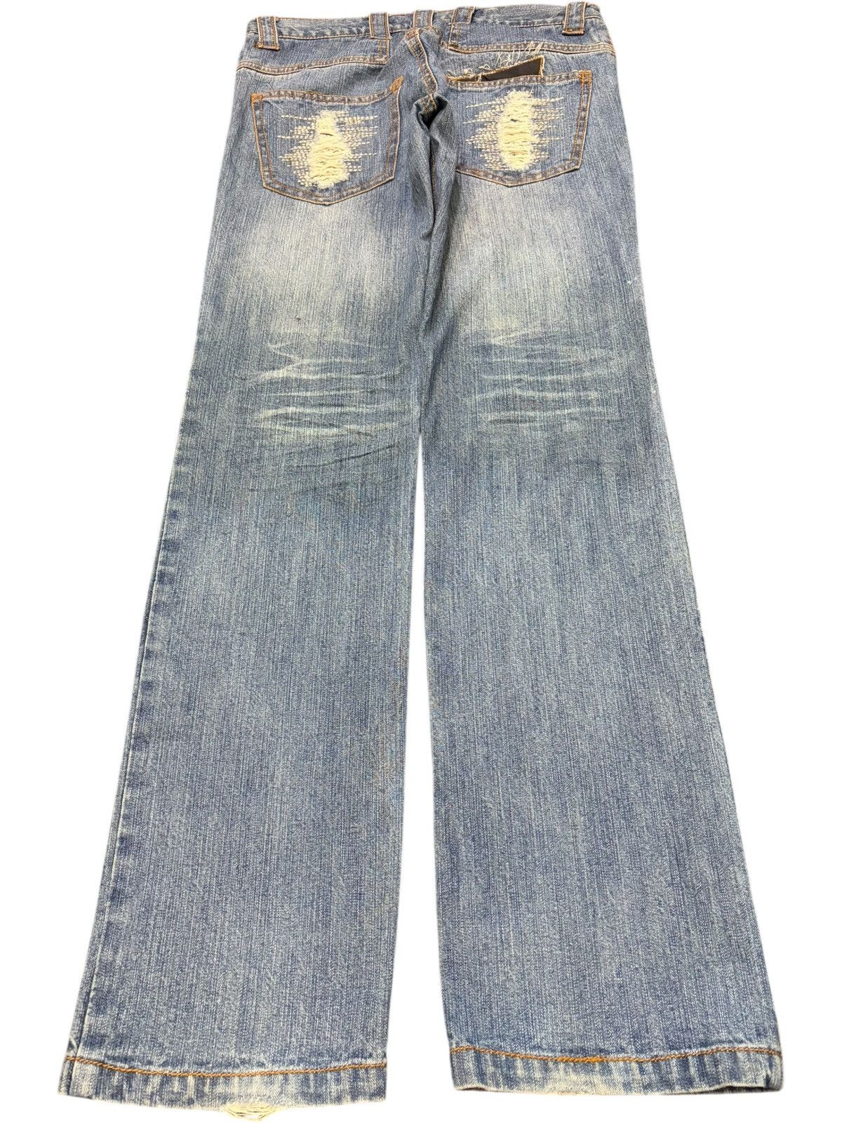 Ksubi Vintage Japanese Brand Faded Wash Distressed Jeans Size 30" / US 8 / IT 44 - 2 Thumbnail