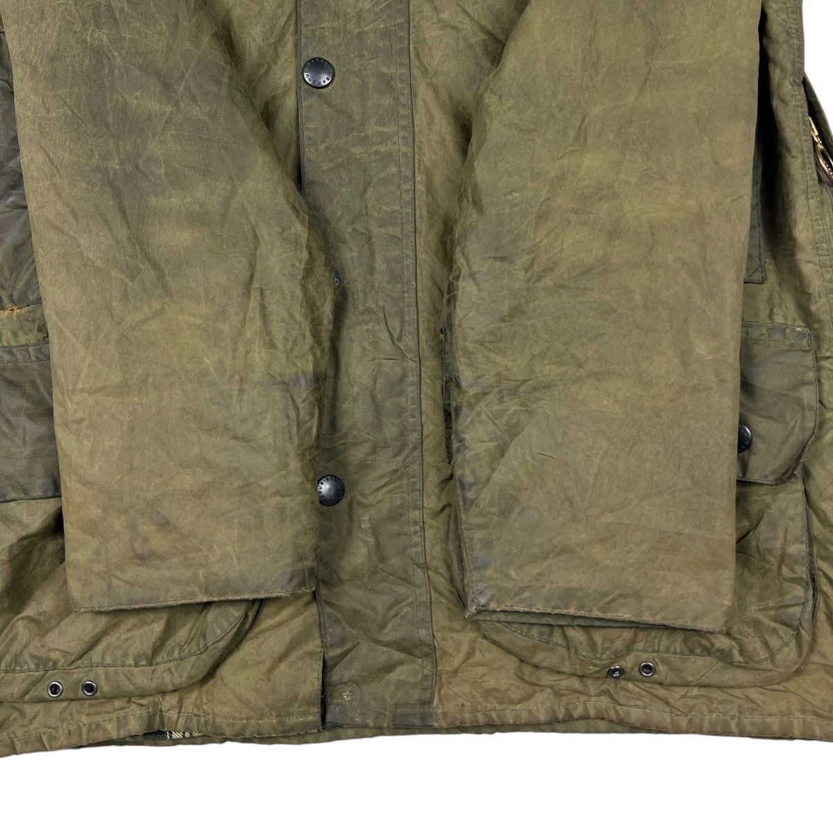 Barbour 🔥 VINTAGE BARBOUR BEAUFORT WAXED JACKET MADE IN ENGLAND Size US M / EU 48-50 / 2 - 14 Thumbnail
