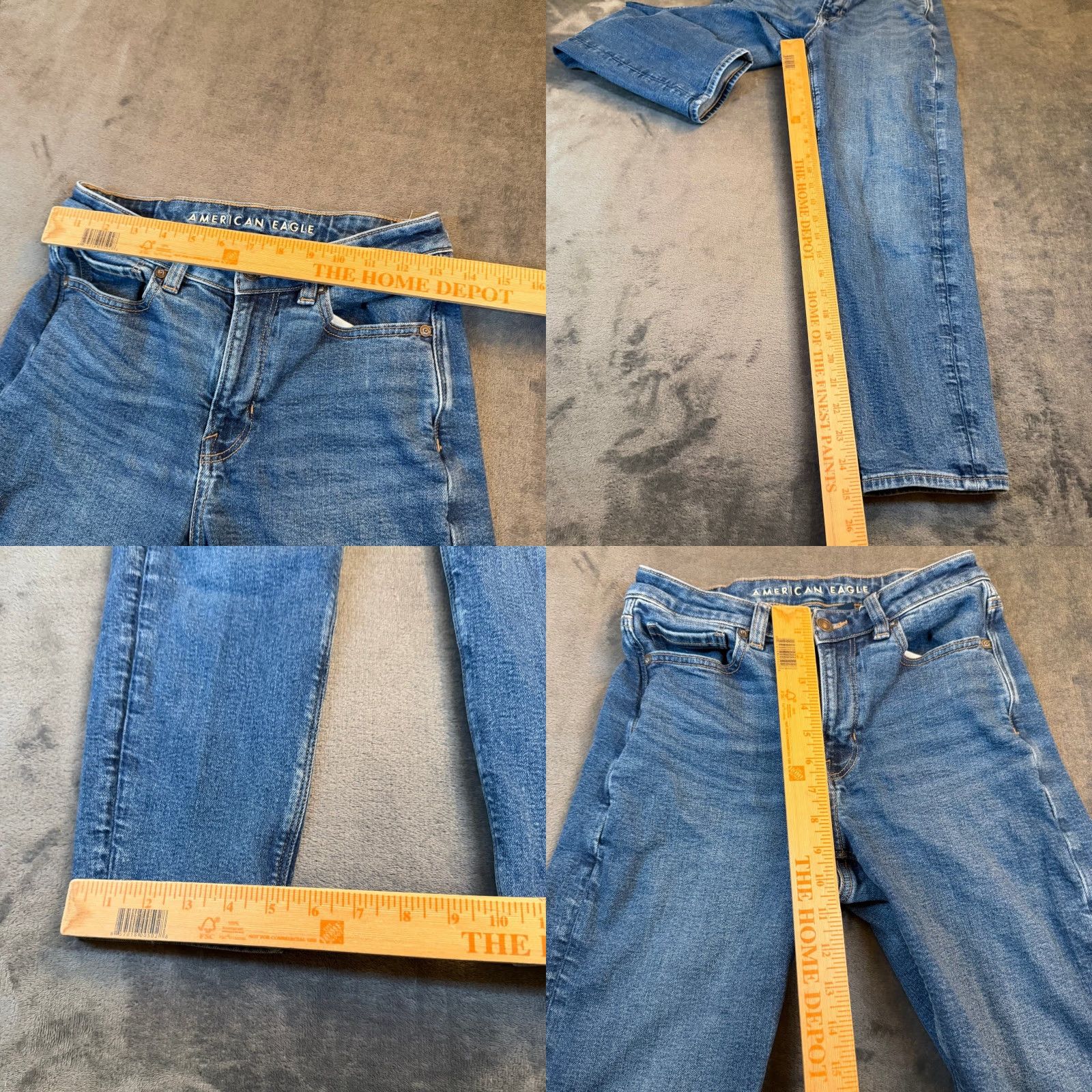 American Eagle Outfitters VINTAGE American Eagle Outfitters Blue High Rise Stretch Mom Jeans Tapered Leg Women Size 4 Size 27" / US 4 / IT 40 - 8 Thumbnail