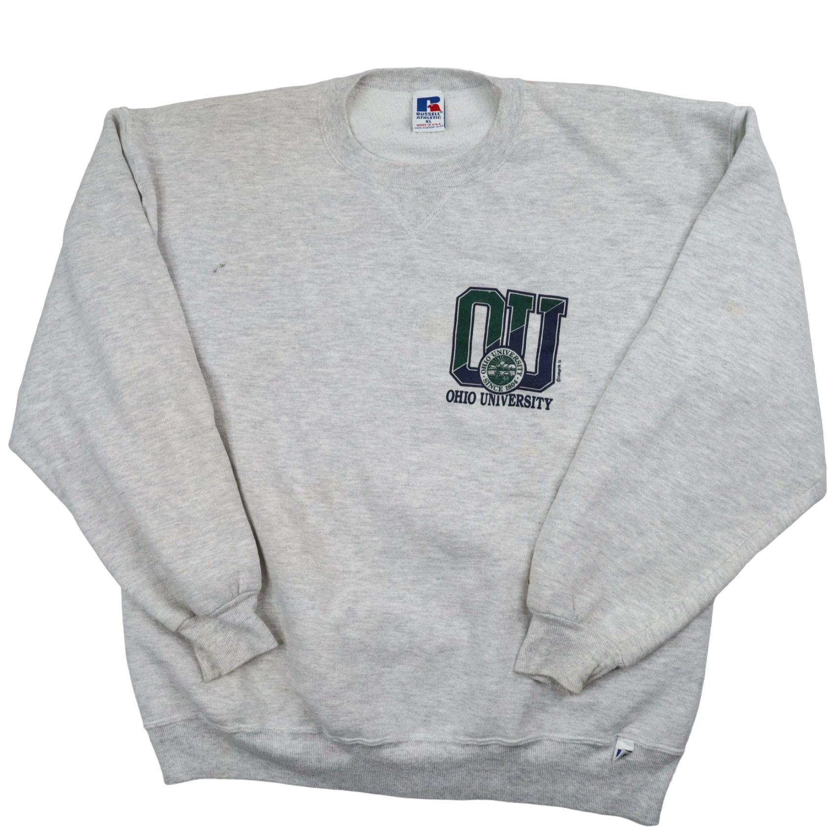 Russell Athletic VINTAGE Russell Athletics Ohio University XL Graphic Spellout Sweatshirt Gray Mens XL Graphic Spellout Sweatshirt Ohio University Russell Athletic Size US XL / EU 56 / 4 - 2 Thumbnail