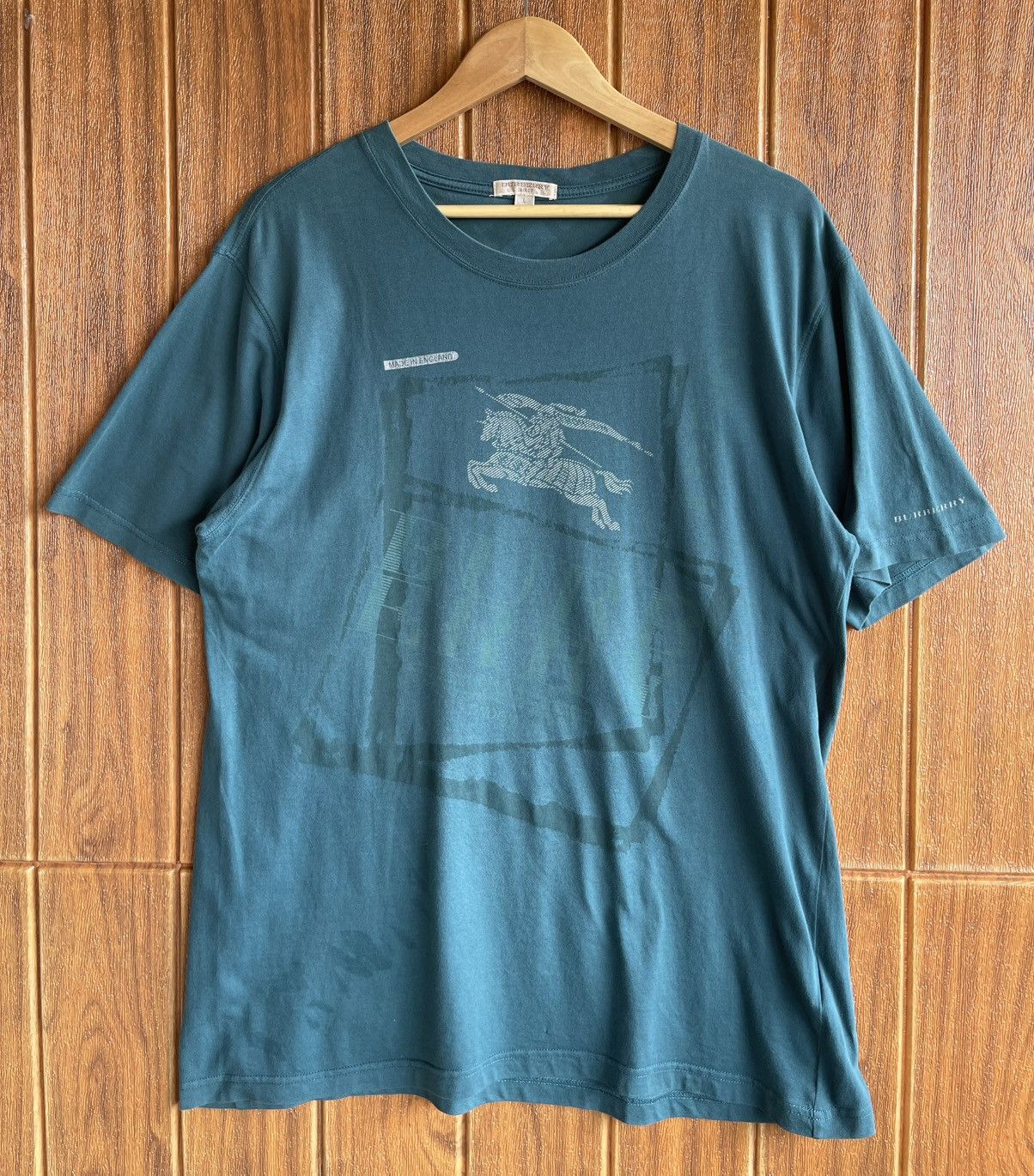 Burberry 💢BURBERRY💢Big Logo Horseferry House Tshirt Size US L / EU 52-54 / 3 - 1 Thumbnail