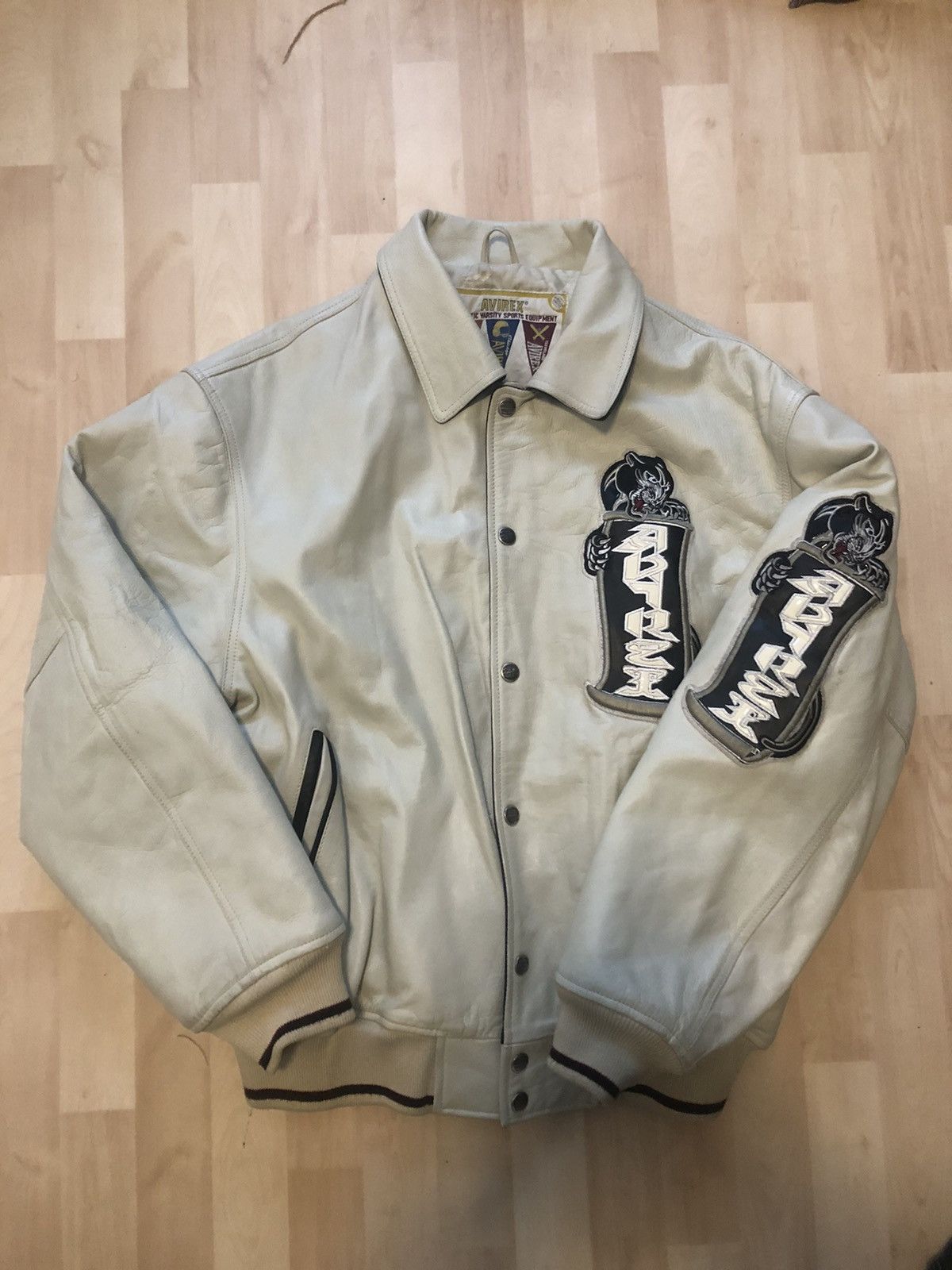 Avirex Avirex vintage speed tigers leather jacket | Grailed Avirex Avirex vintage speed tigers leather jacket | Grailed