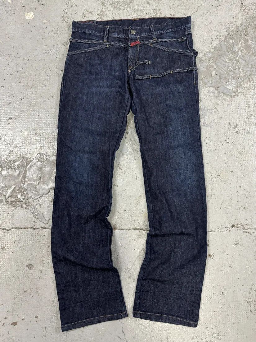 2000s Marithé + François Girbaud Navy Brut Denim Jeans