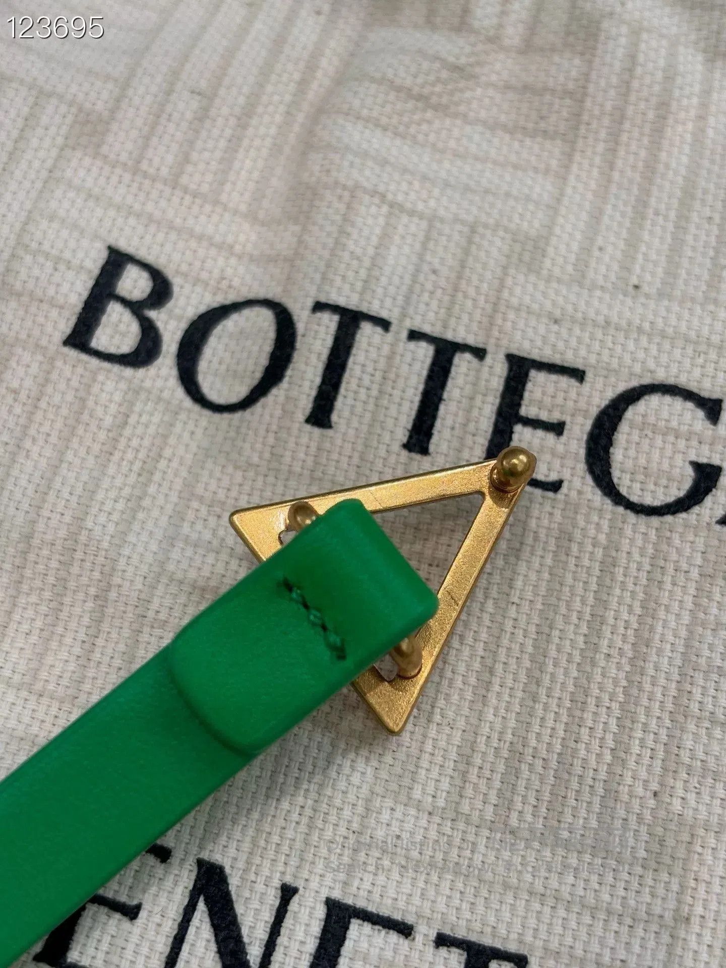 Bottega Veneta Bottega Veneta Green Triangle Buckle Belt. Size ONE SIZE - 3 Thumbnail