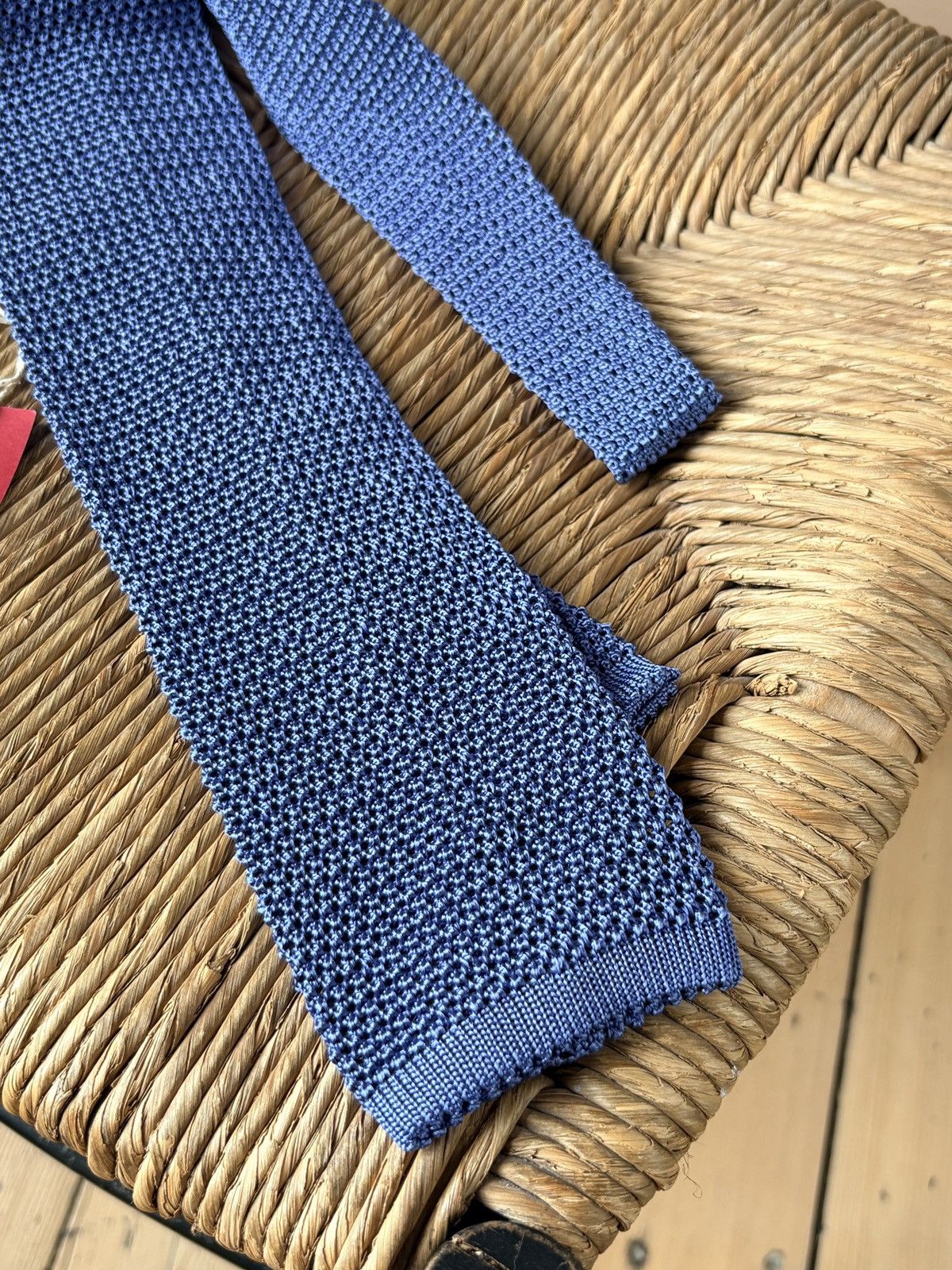 Vintage Vintage Italian Brand SevenFold Handmade Silk Tie Size ONE SIZE - 9 Thumbnail