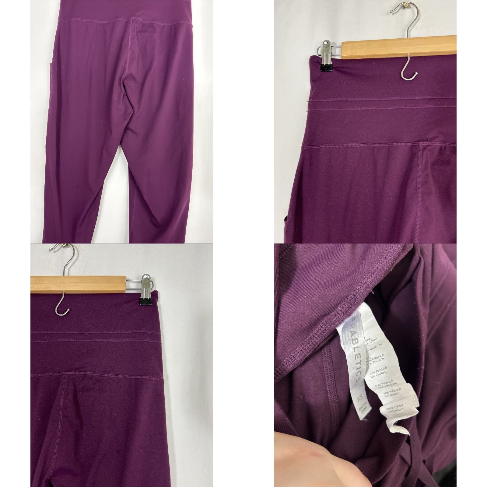 Athleta VINTAGE Athleta Womens XS Burgundy Jogger Pants Drawstring High Waist 27x27 Red Size 26" / US 2 / IT 38 - 8 Thumbnail