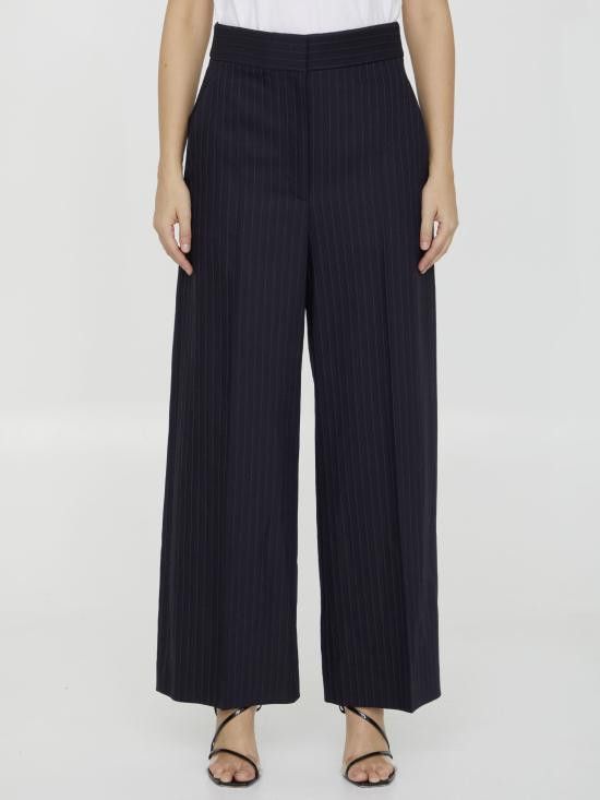 KHAITE KHAITE Women Straight Pants 3133562 BLUE Size 27" / US 4 / IT 40 - 1 Thumbnail