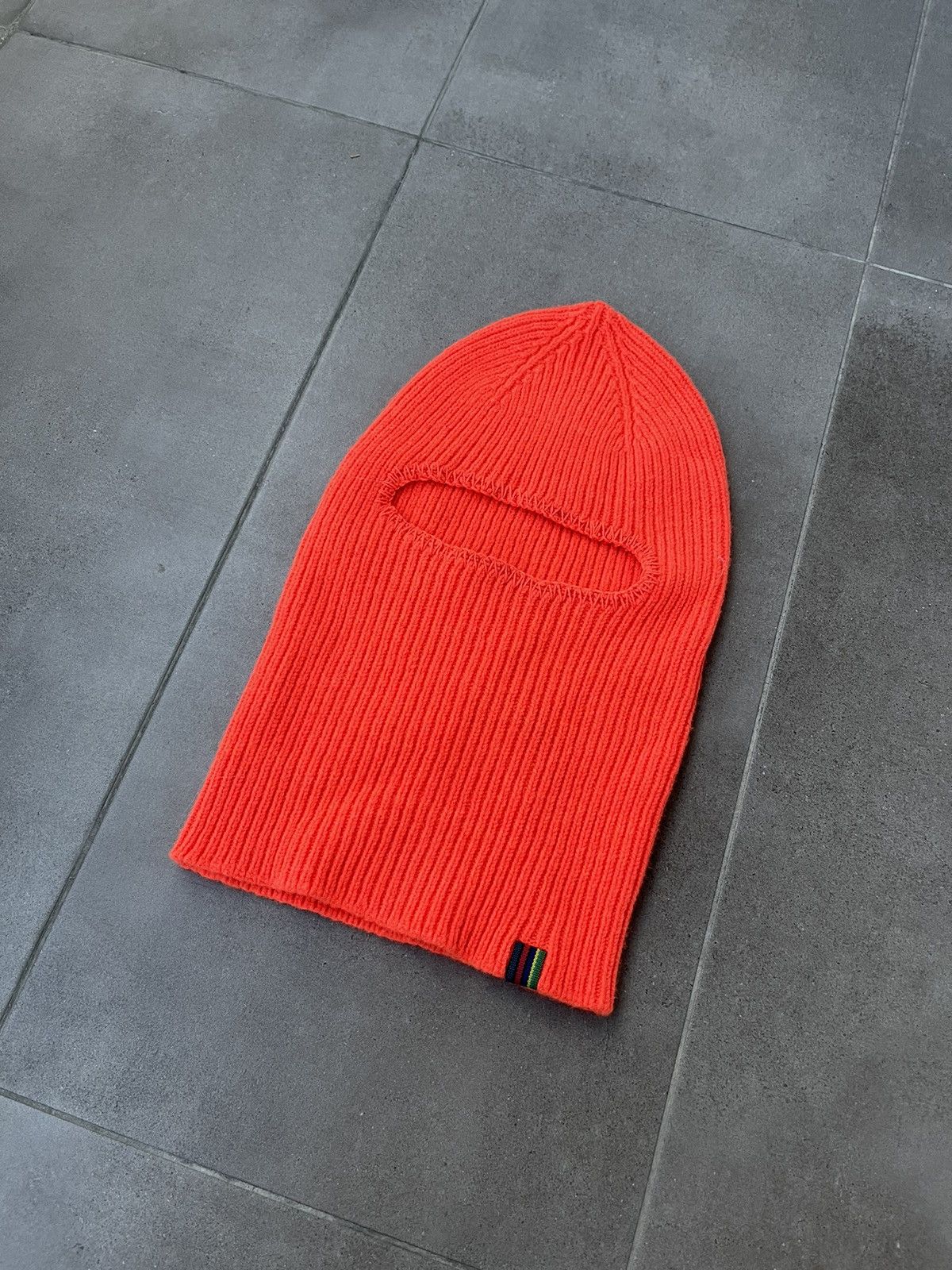 Paul Smith !DS! AW22 Paul Smith Orange Lambswool Balaclava Size ONE SIZE - 3 Thumbnail