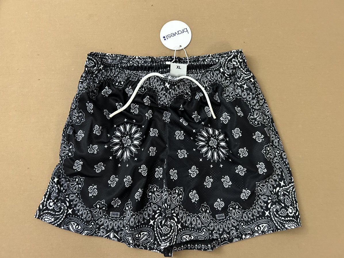 Bravest Studios Bravest Studios Paisley Shorts - Black! Size US 40 / EU 56 - 1 Thumbnail