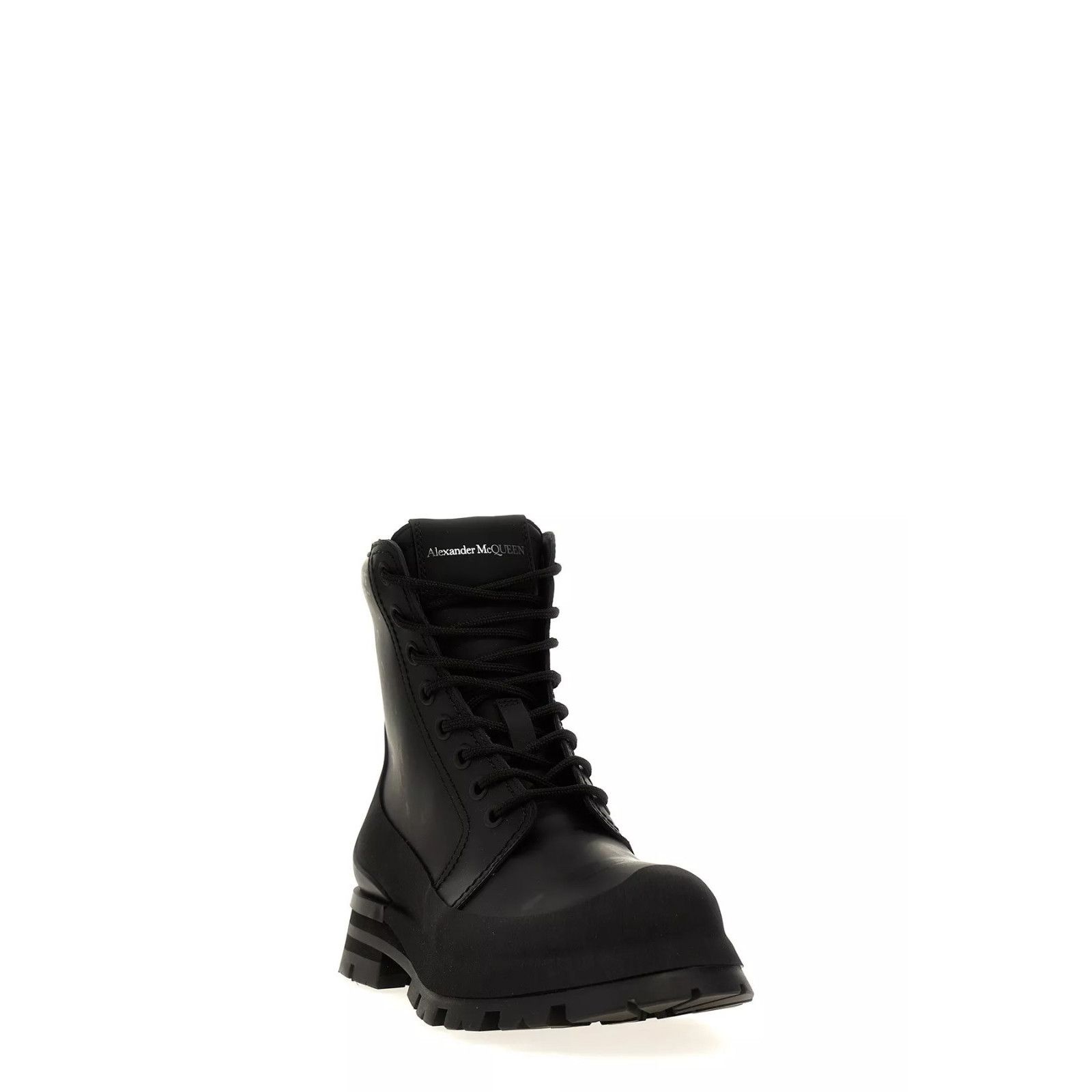 Alexander McQueen ALEXANDER MCQUEEN Men's Black Leather Boots New & Authentic Size US 7 / EU 40 - 2 Thumbnail