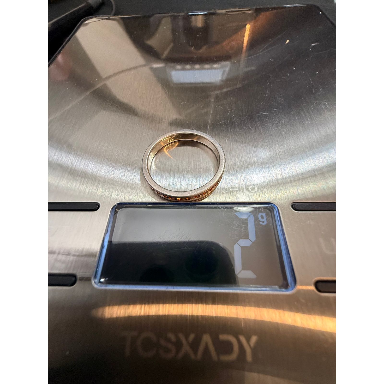 Other Sterling Silver Orange Swarovski Ring Size 8.5-9 Size ONE SIZE - 7 Thumbnail
