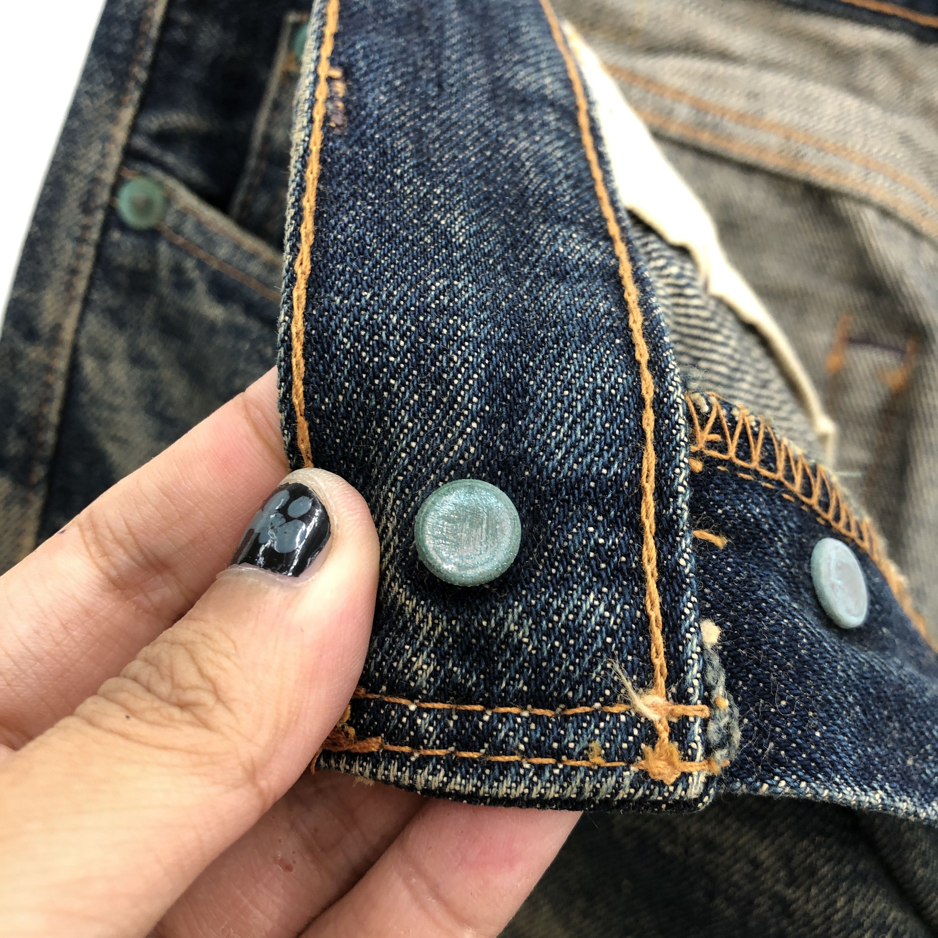 Denime Vintage 90s Denime Selvedge Jeans Japanese Redline Denim Size US 30 / EU 46 - 6 Thumbnail
