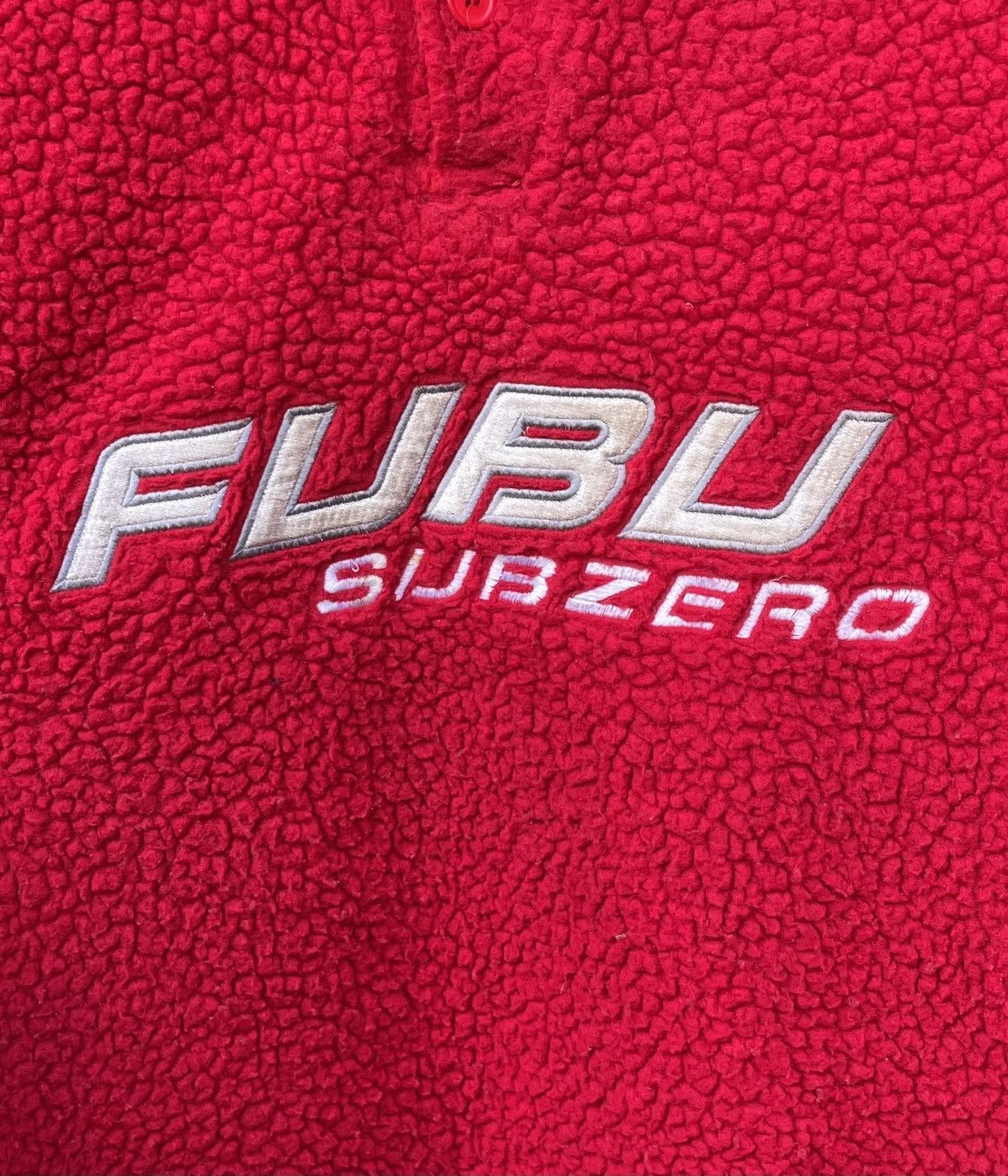 Fubu Vintage 90s Fubu Subzero Artic 1/4 Button Pullover Fleece Size US XL / EU 56 / 4 - 5 Thumbnail