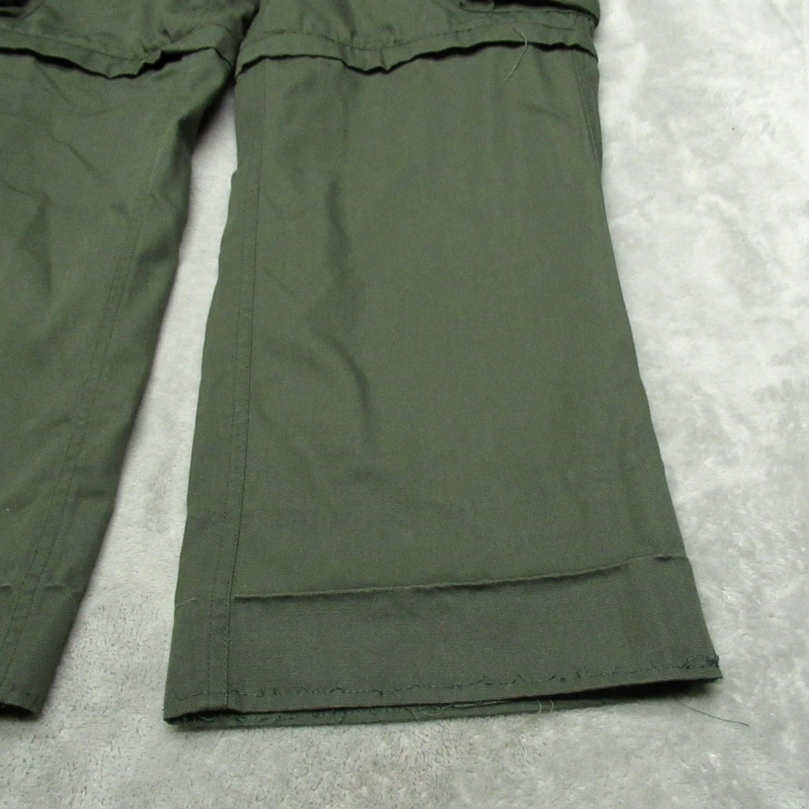 Vintage Boy Scouts of America Mens Convertible Cargo Pants Olive Green Canvas Size US 32 / EU 48 - 3 Thumbnail