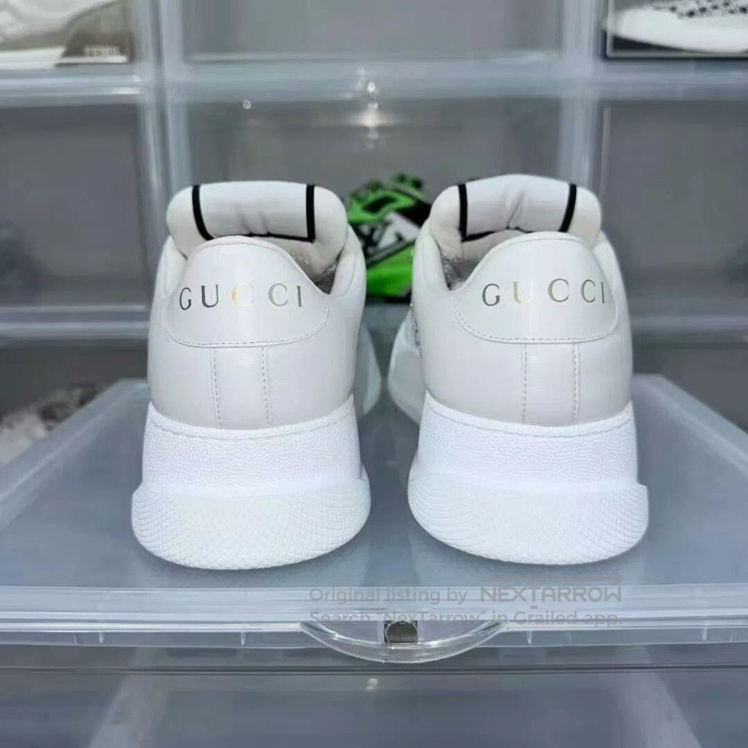 Gucci gucci stylish sneakers with rhinestones in gray. Size US 6.5 / IT 36.5 - 6 Thumbnail
