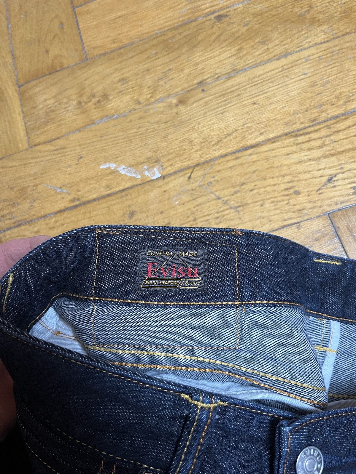 Evisu Evisu Patchwork Embroidery Daicock Regular Fit Jeans #2000 Size US 29 - 11 Thumbnail