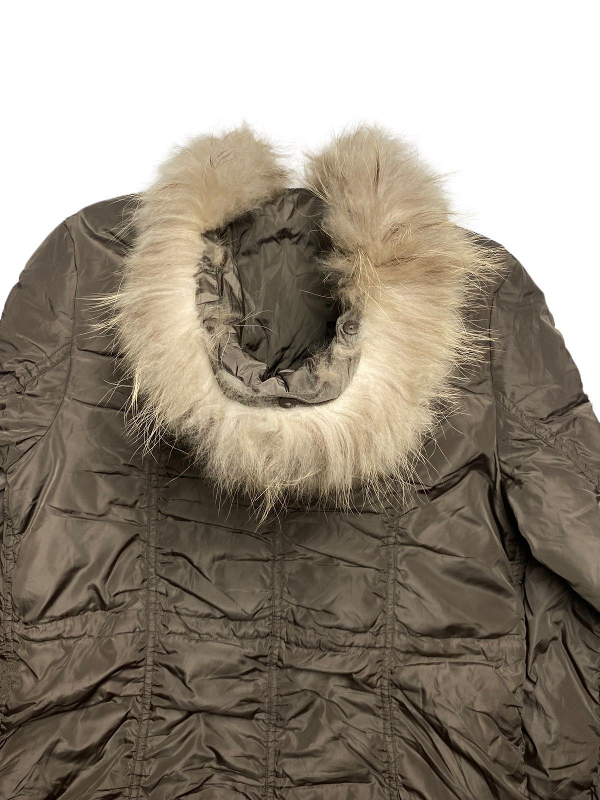 Japanese Brand 2000s Anyfam - Fur Hoodie Lightweight Ruffle Jacket Size M / US 6-8 / IT 42-44 - 7 Thumbnail