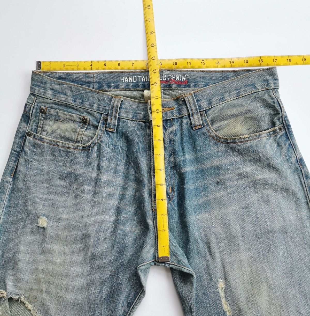 Japanese Brand Thrashed Free Gate Japan Distressed Dirty Jeans Size US 34 / EU 50 - 9 Thumbnail